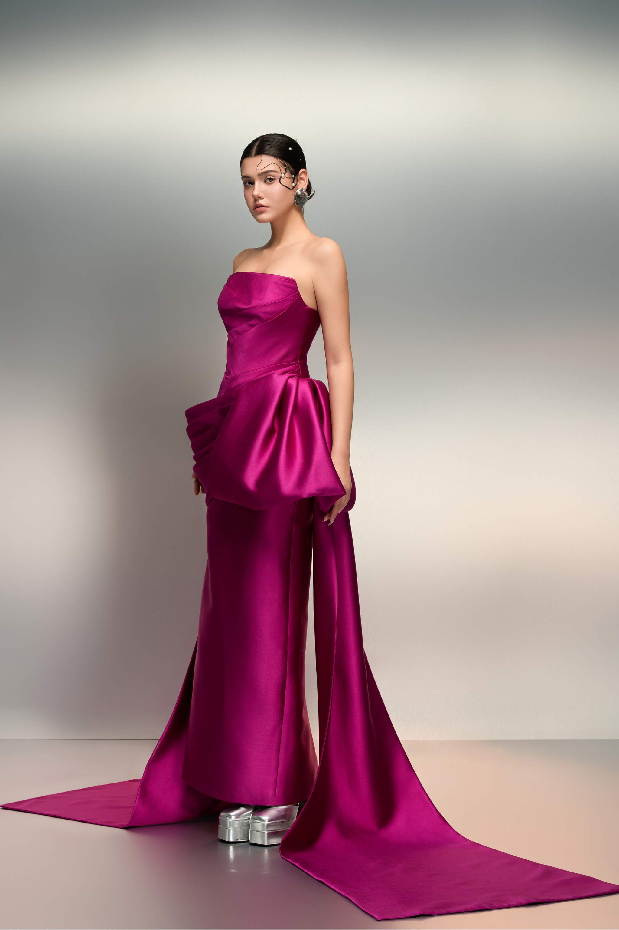 Jawaher royal taffeta dress
