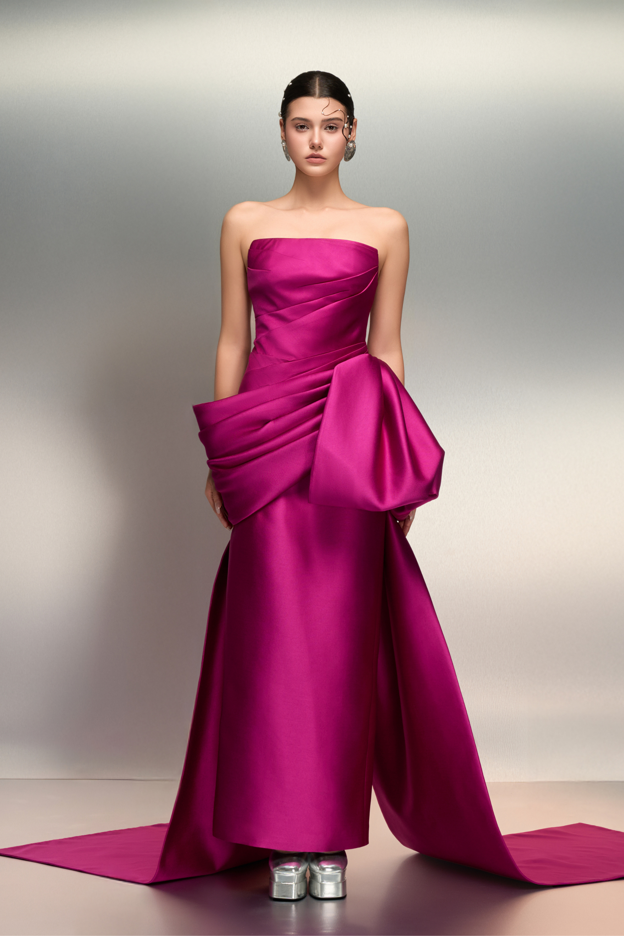 Jawaher royal taffeta dress