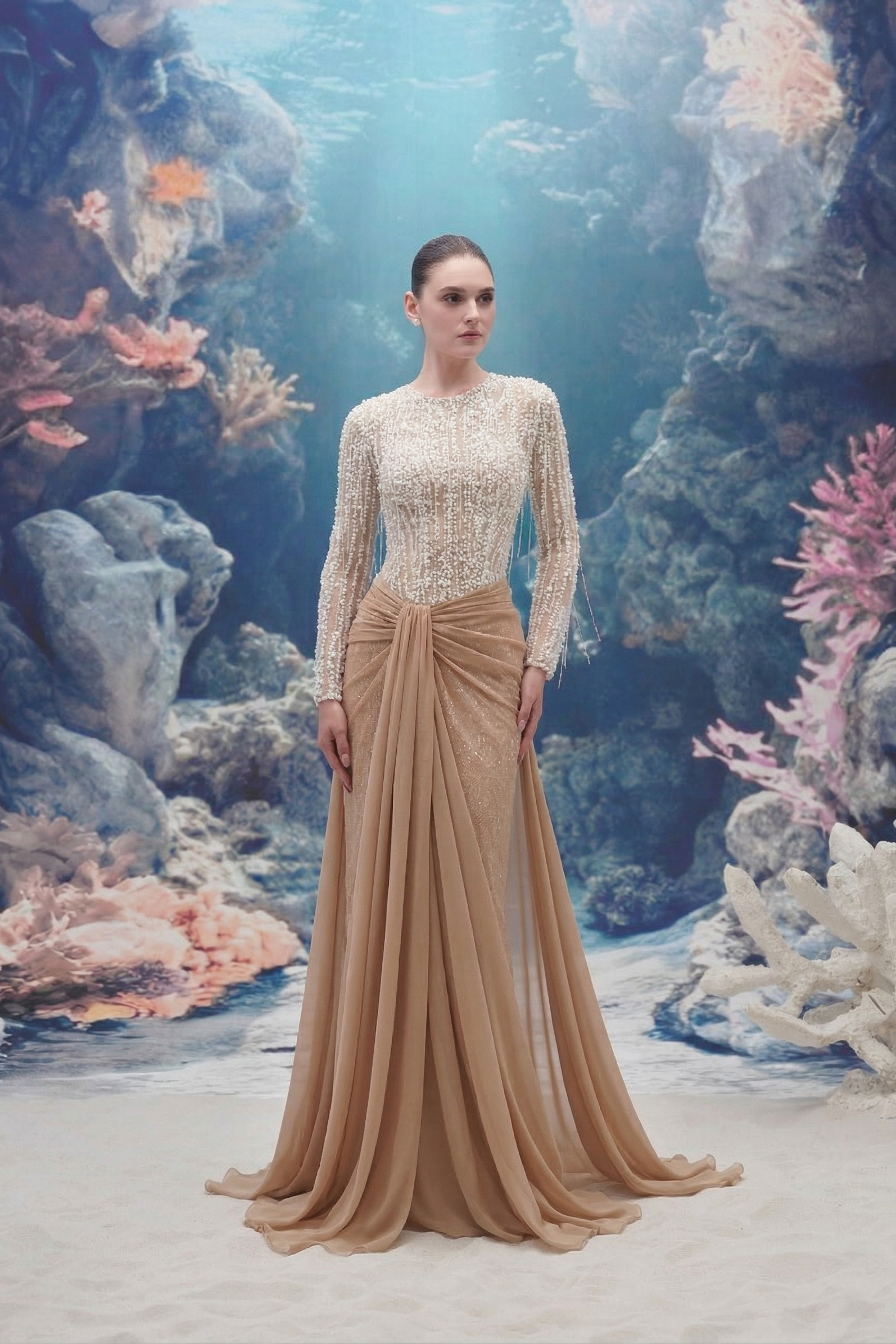 Navia Lace & Silk Dress