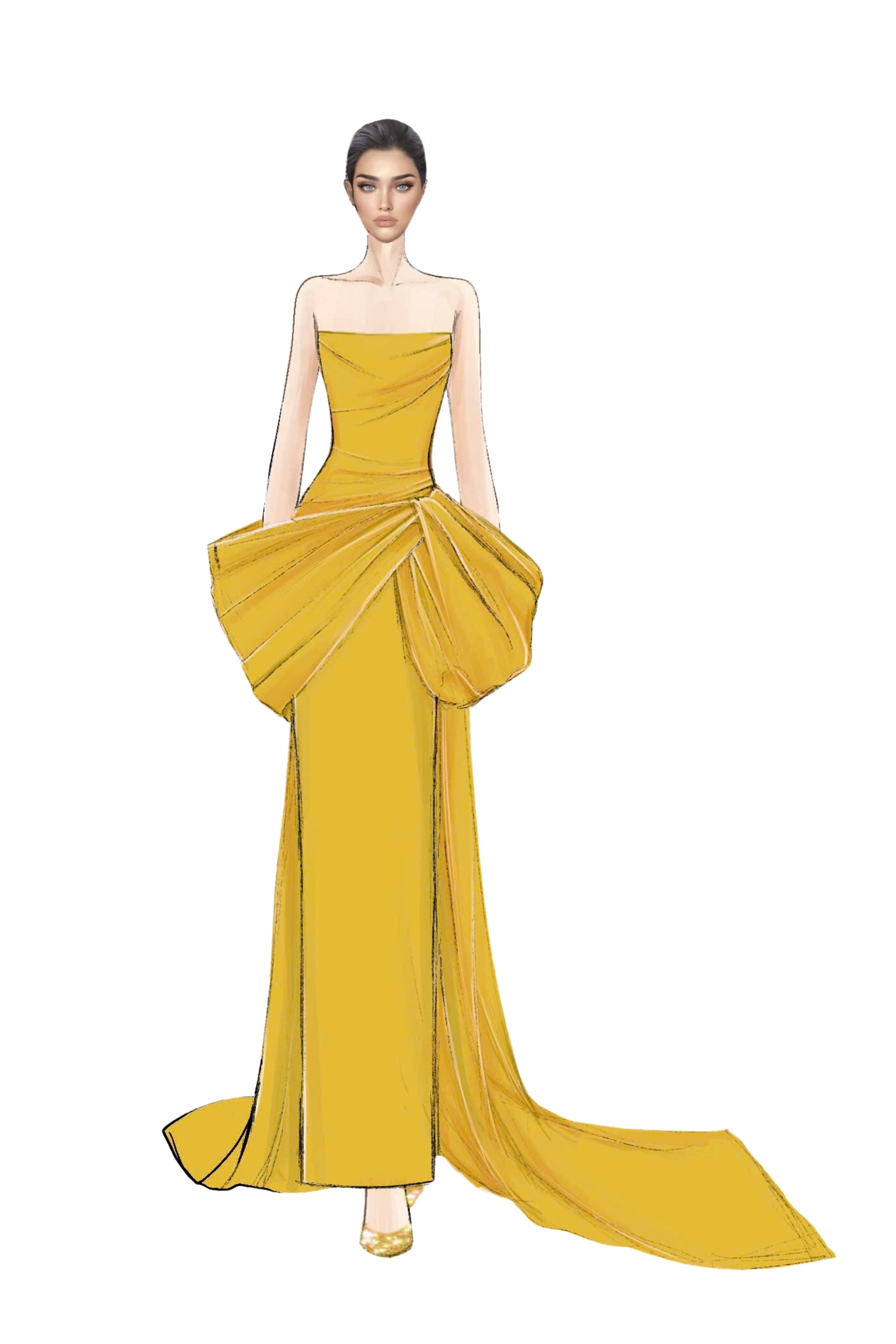 Jawaher royal taffeta dress