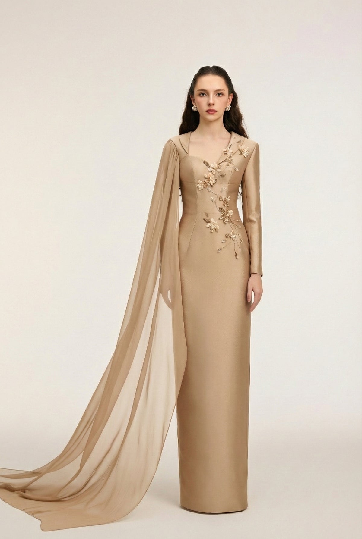 Theodora Royal taffeta & silk dress