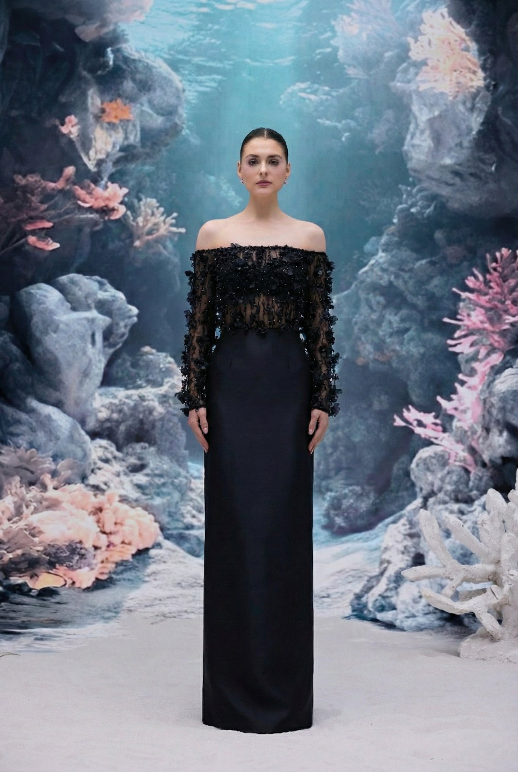 Yvette Tulle & Royal Taffeta Dress