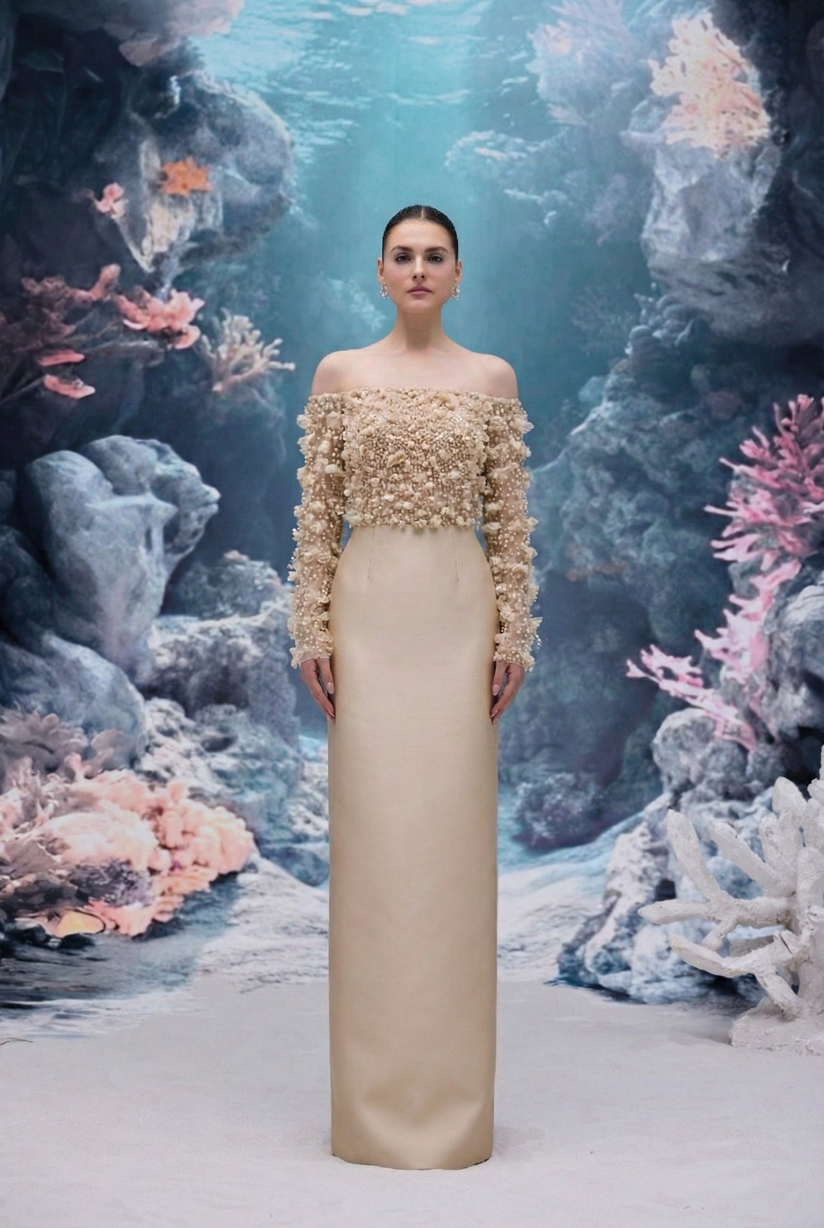 Yvette Tulle & Royal Taffeta Dress