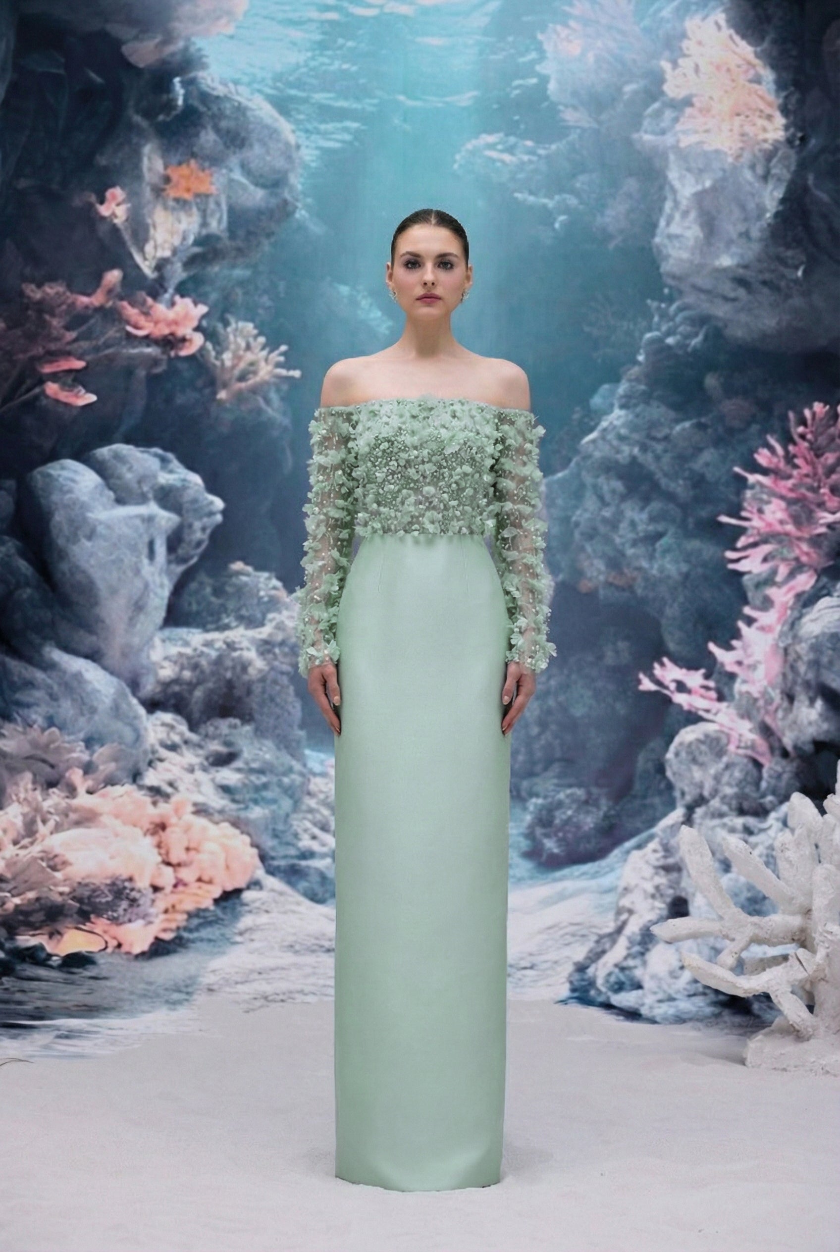 Yvette Tulle & Royal Taffeta Dress