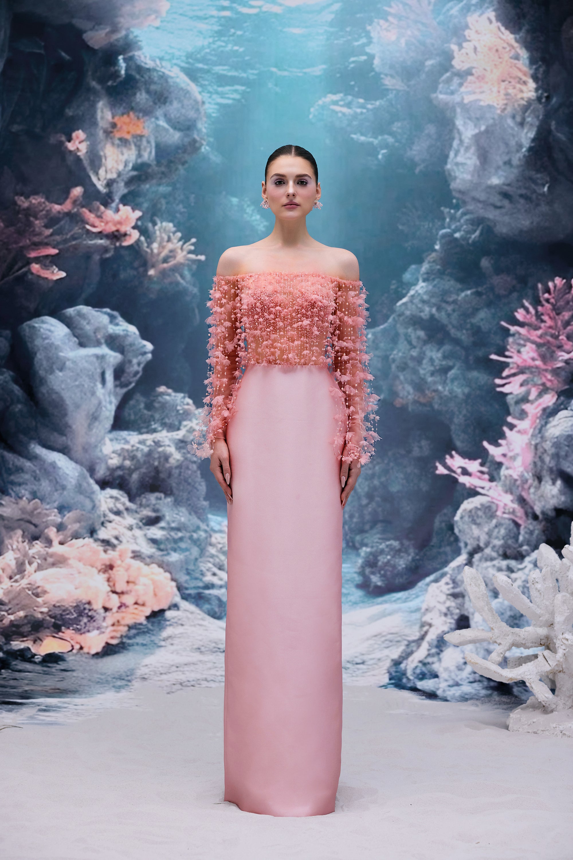 Yvette Tulle & Royal Taffeta Dress