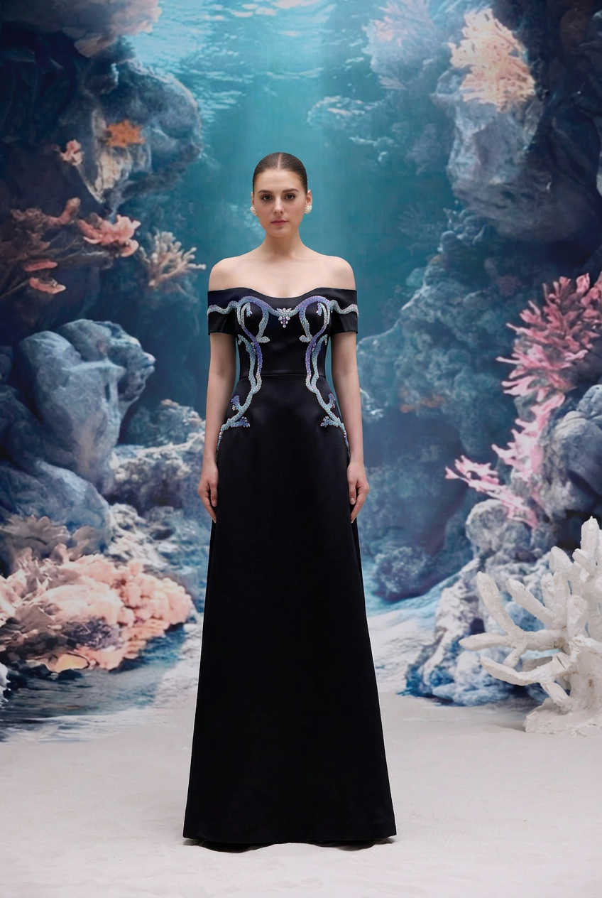 Verona Silk Taffeta Dress