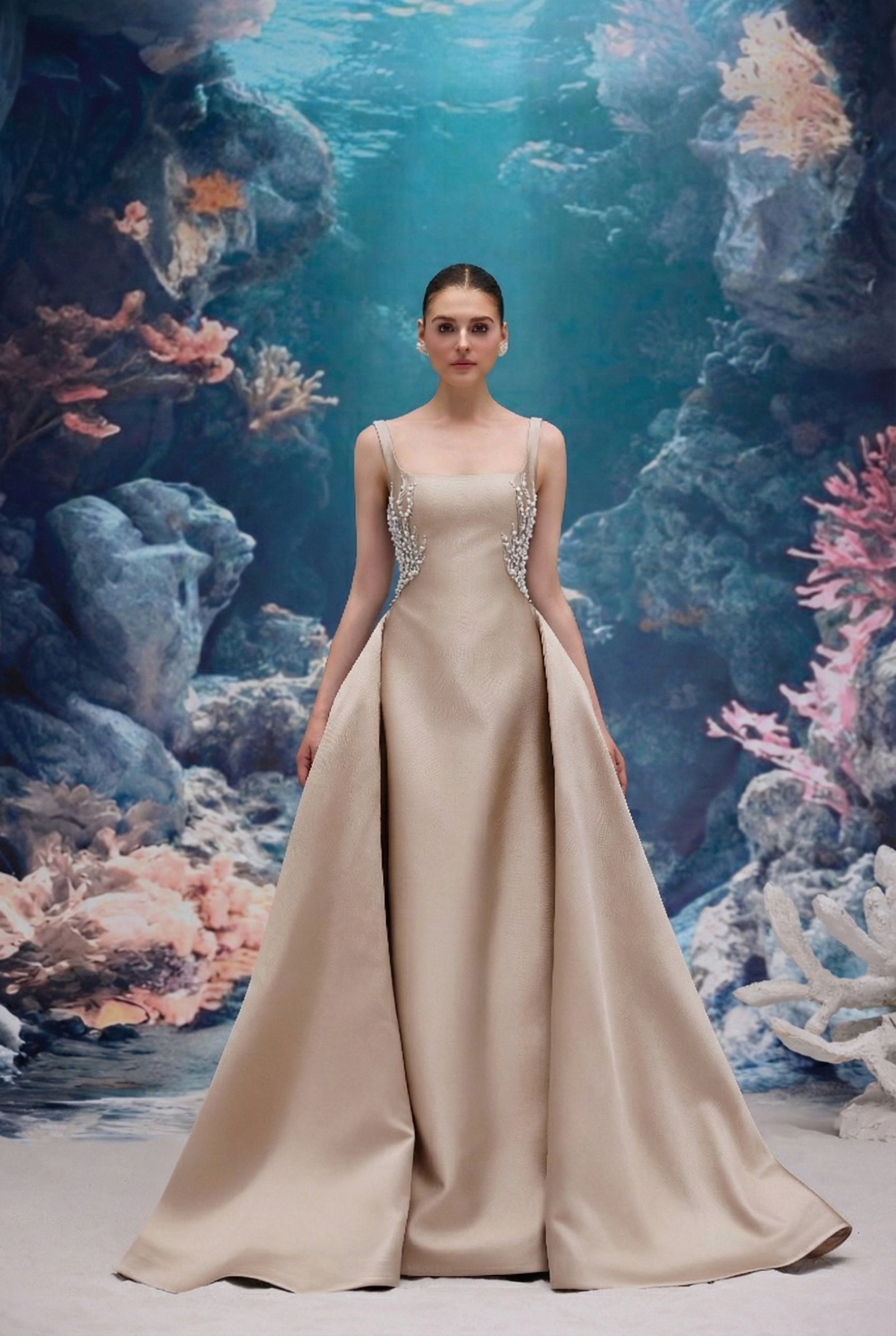 Sienna Royal Taffeta Dress