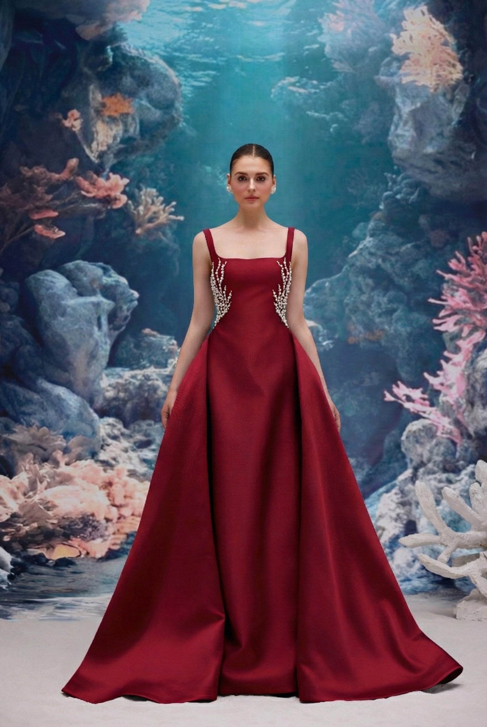 Sienna Royal Taffeta Dress