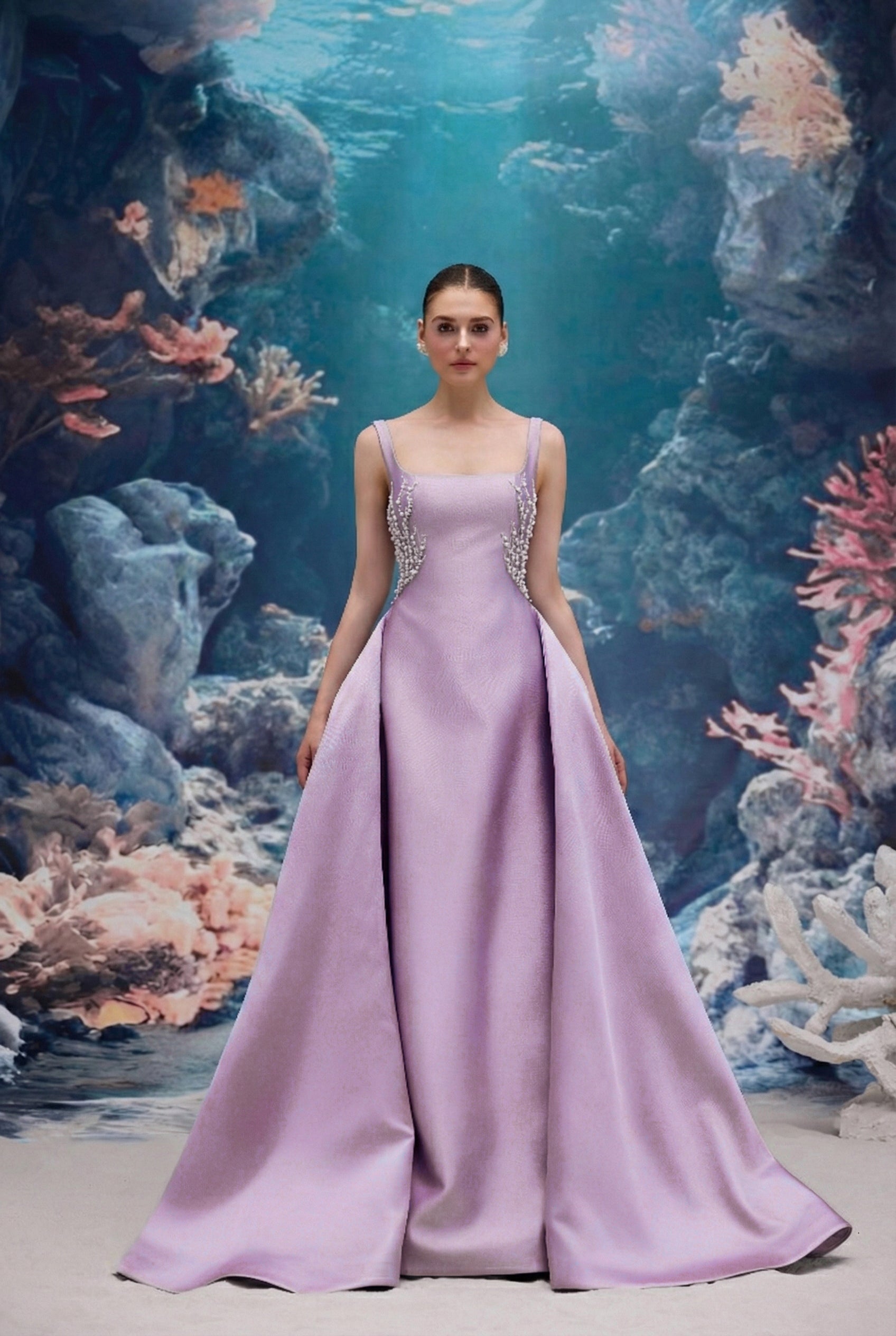 Sienna Royal Taffeta Dress