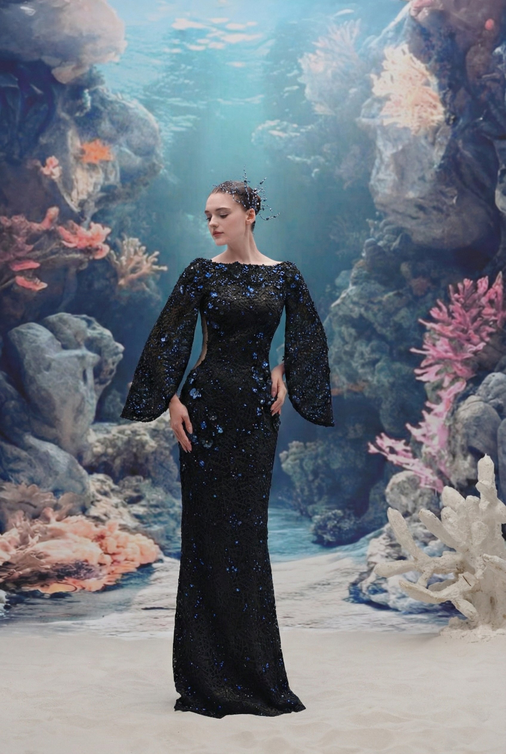 Moana sequin lace Dress