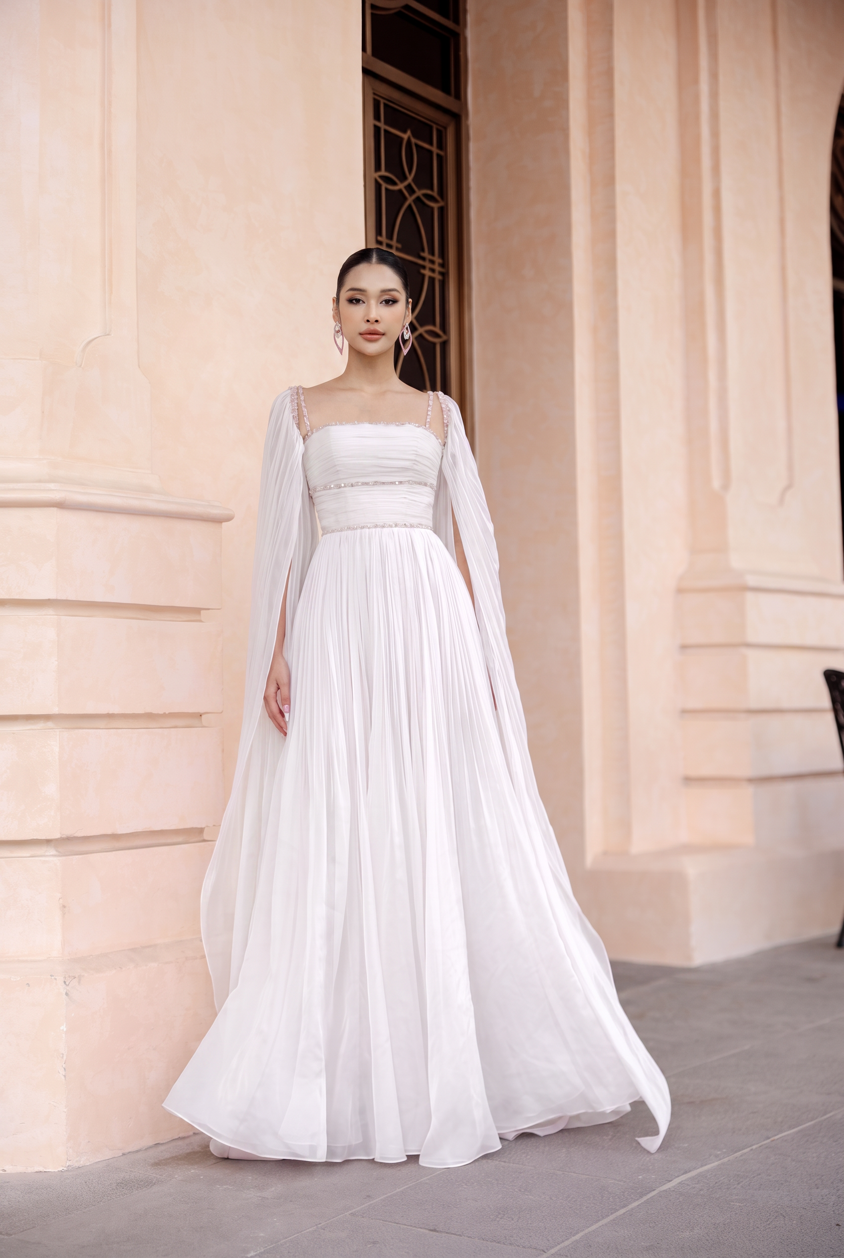 Esperanza silk pleated dress