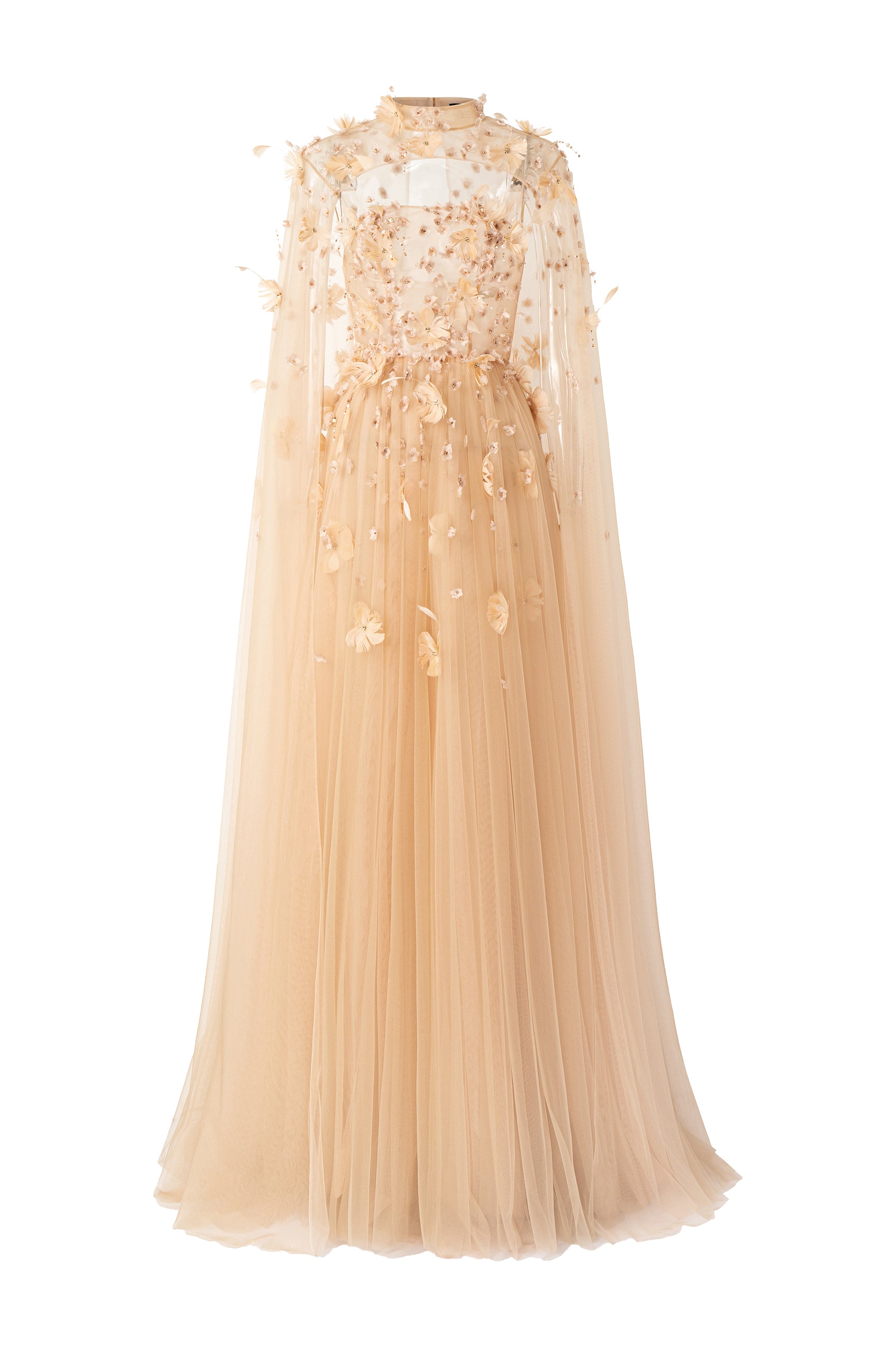 Kamilia tulle flower cape