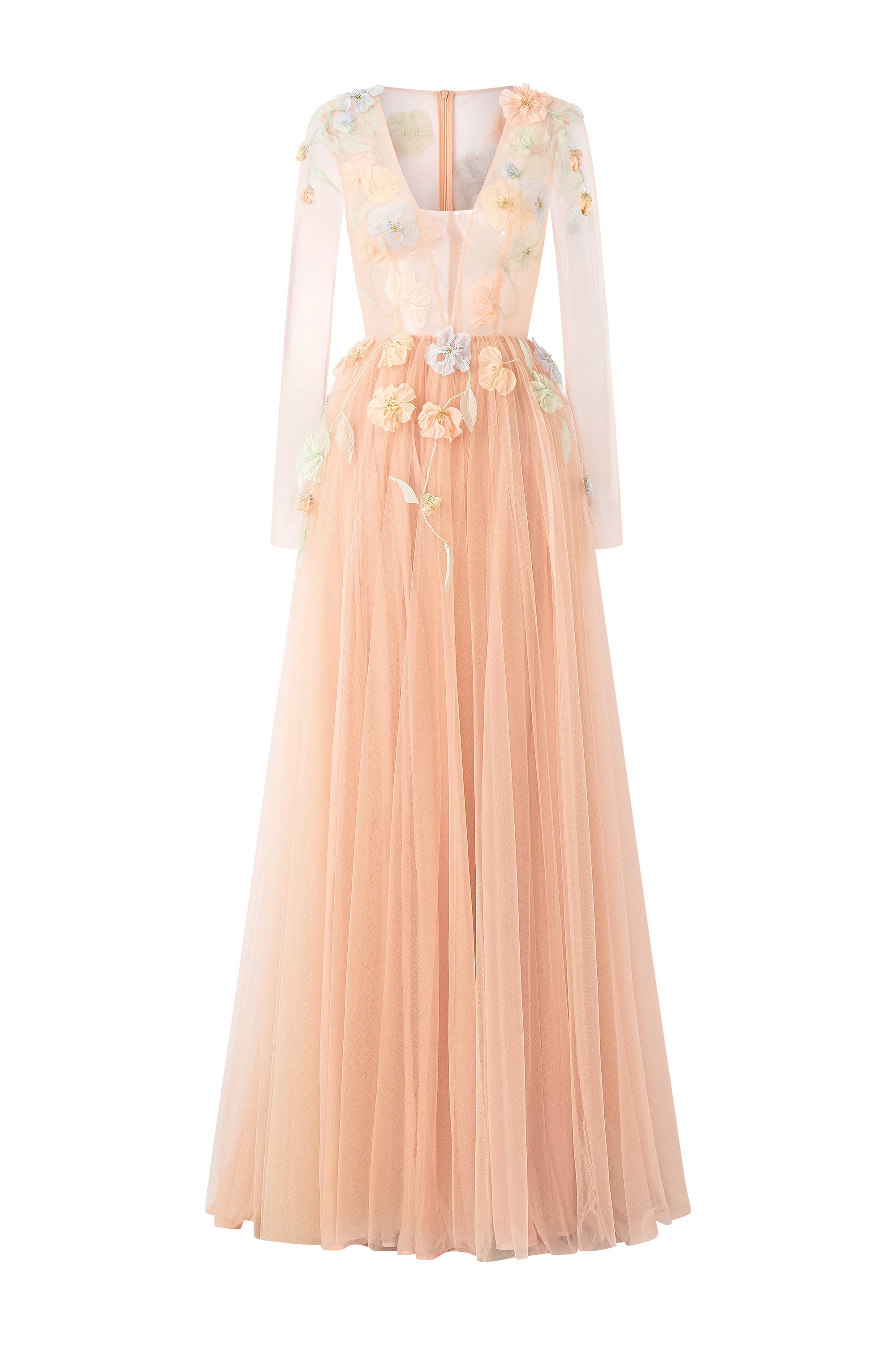 Qabar tulle flower dress
