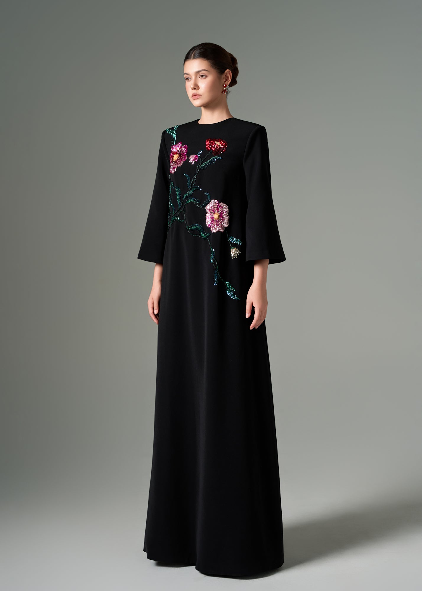 Zara crepe A-line dress