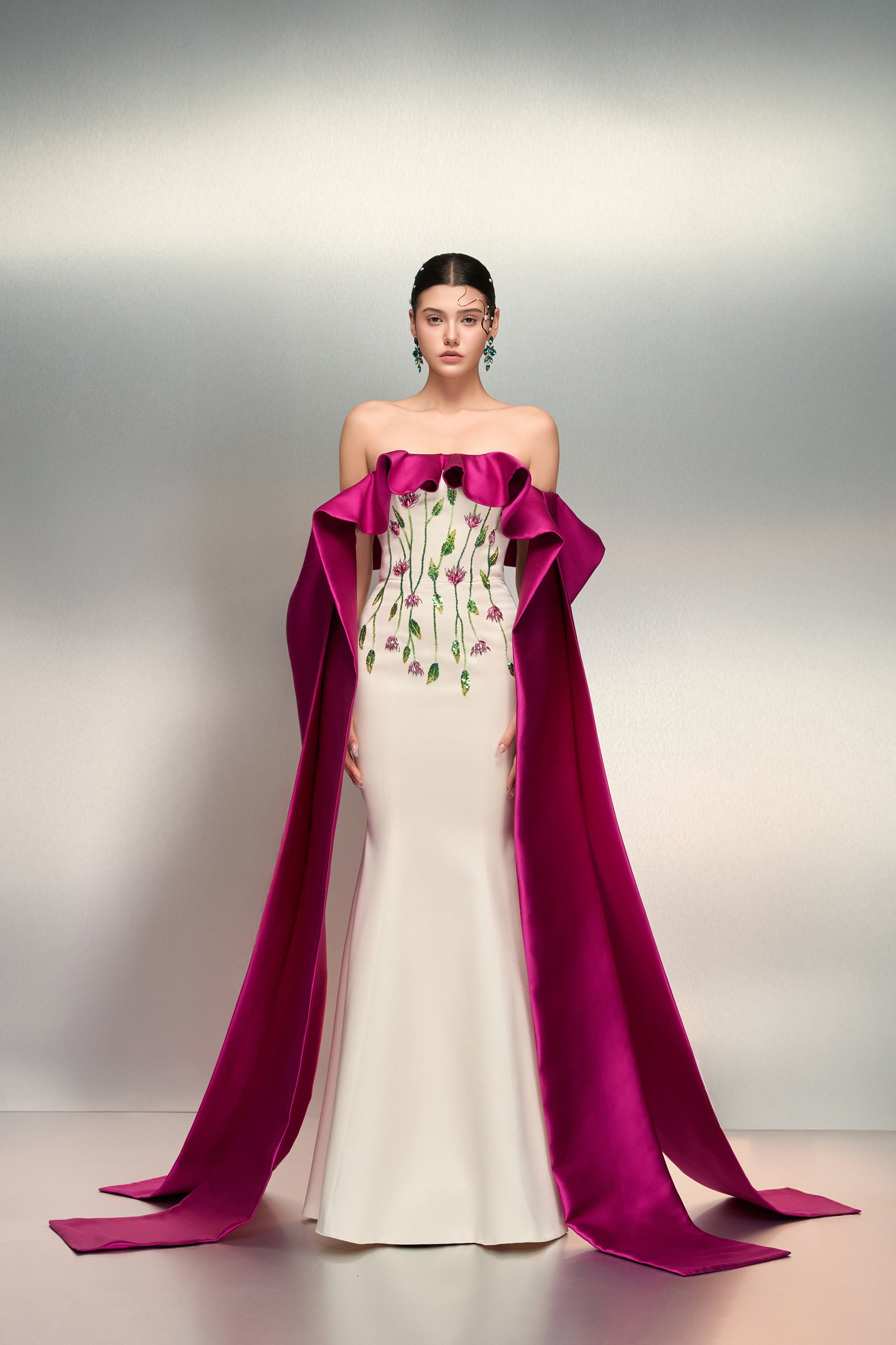 Ruqayya silk taffeta dress