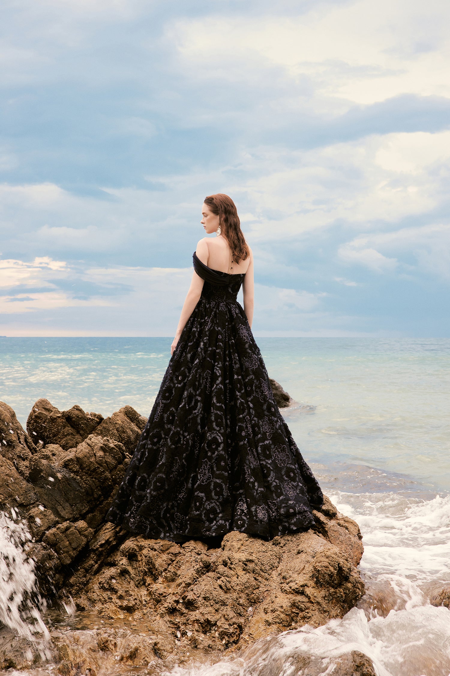 Siren 3D floral lace dress