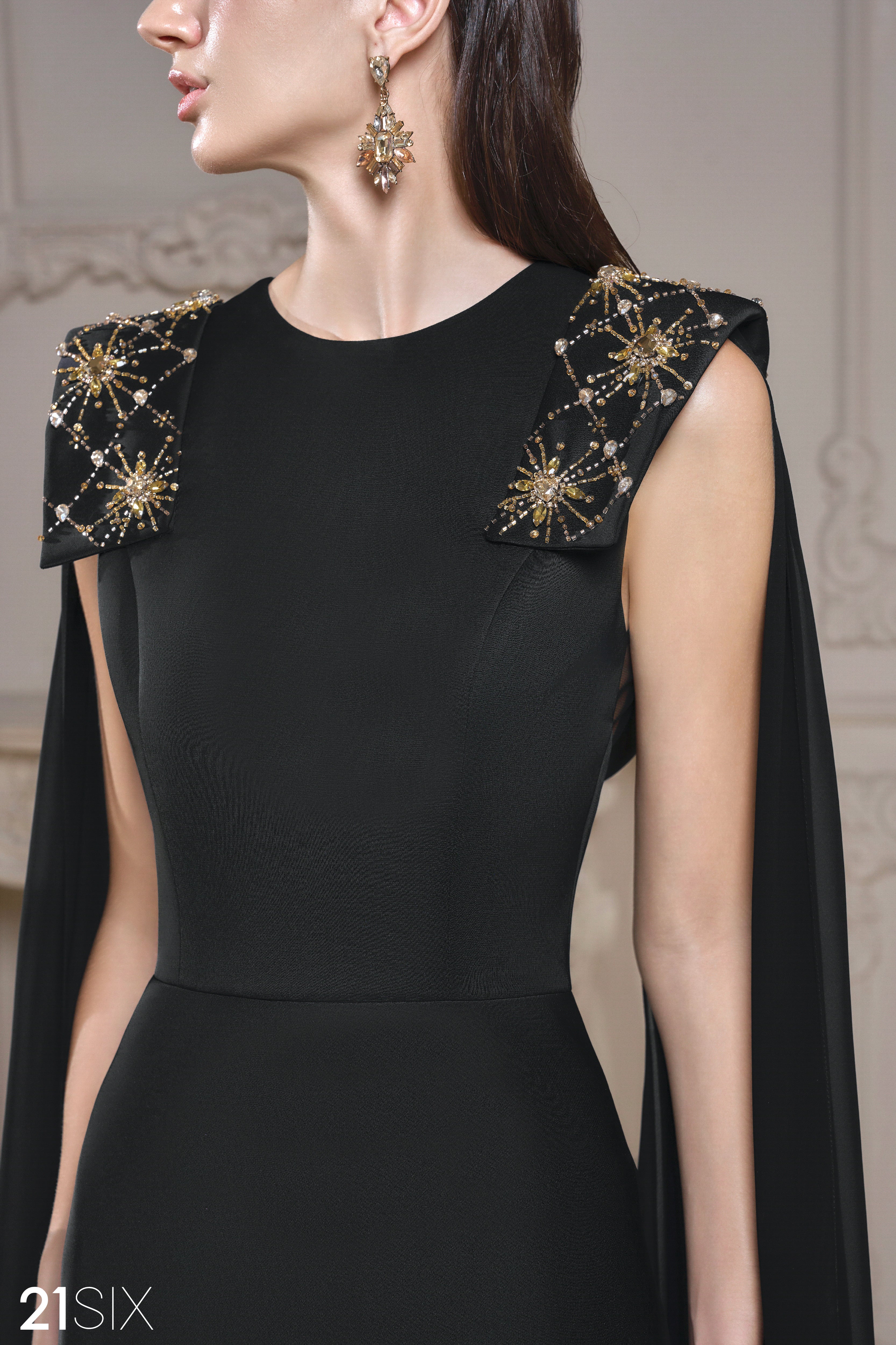 Natalie Sheath Sleeveless Taffeta Floor Length Dress