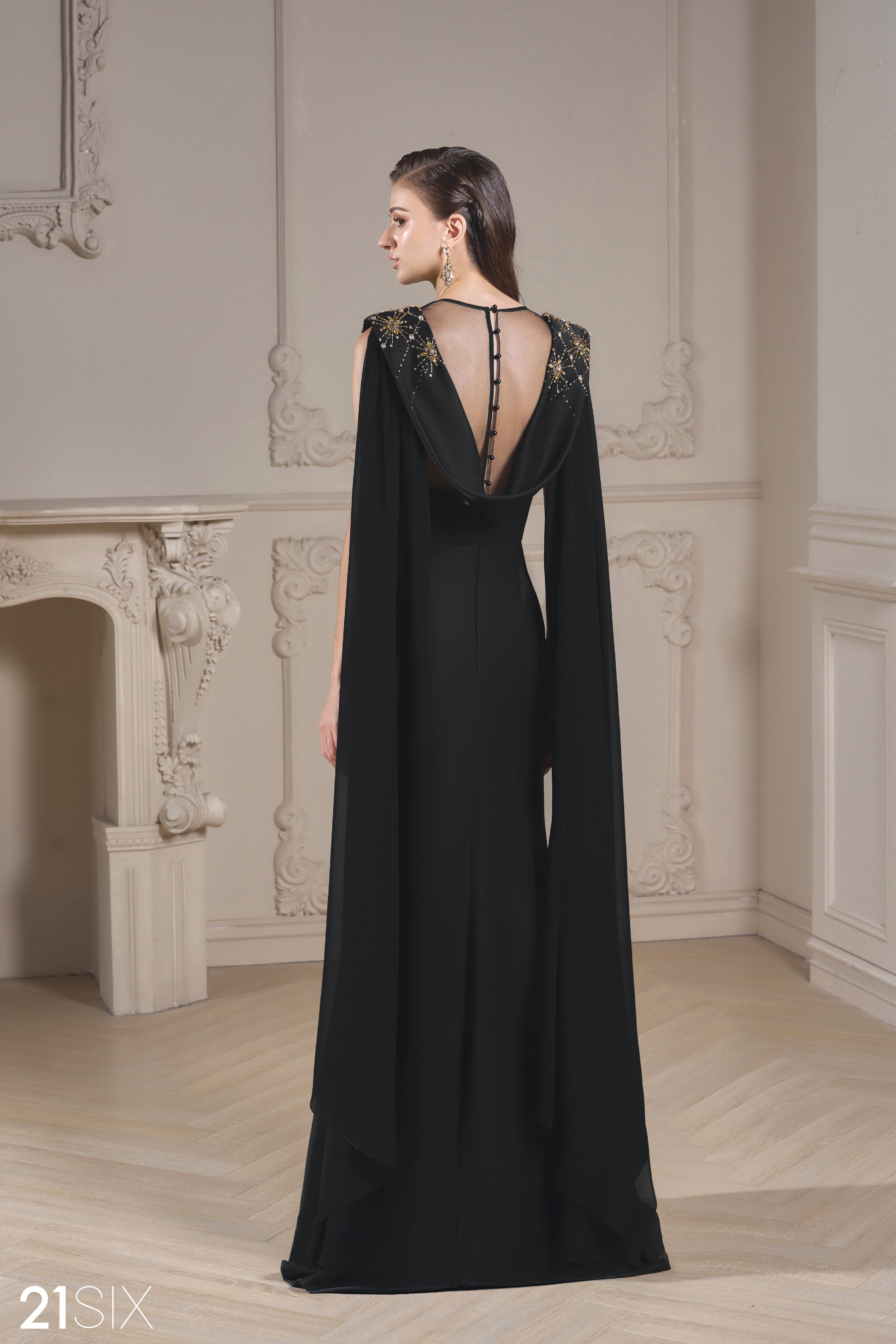 Natalie Sheath Sleeveless Taffeta Floor Length Dress