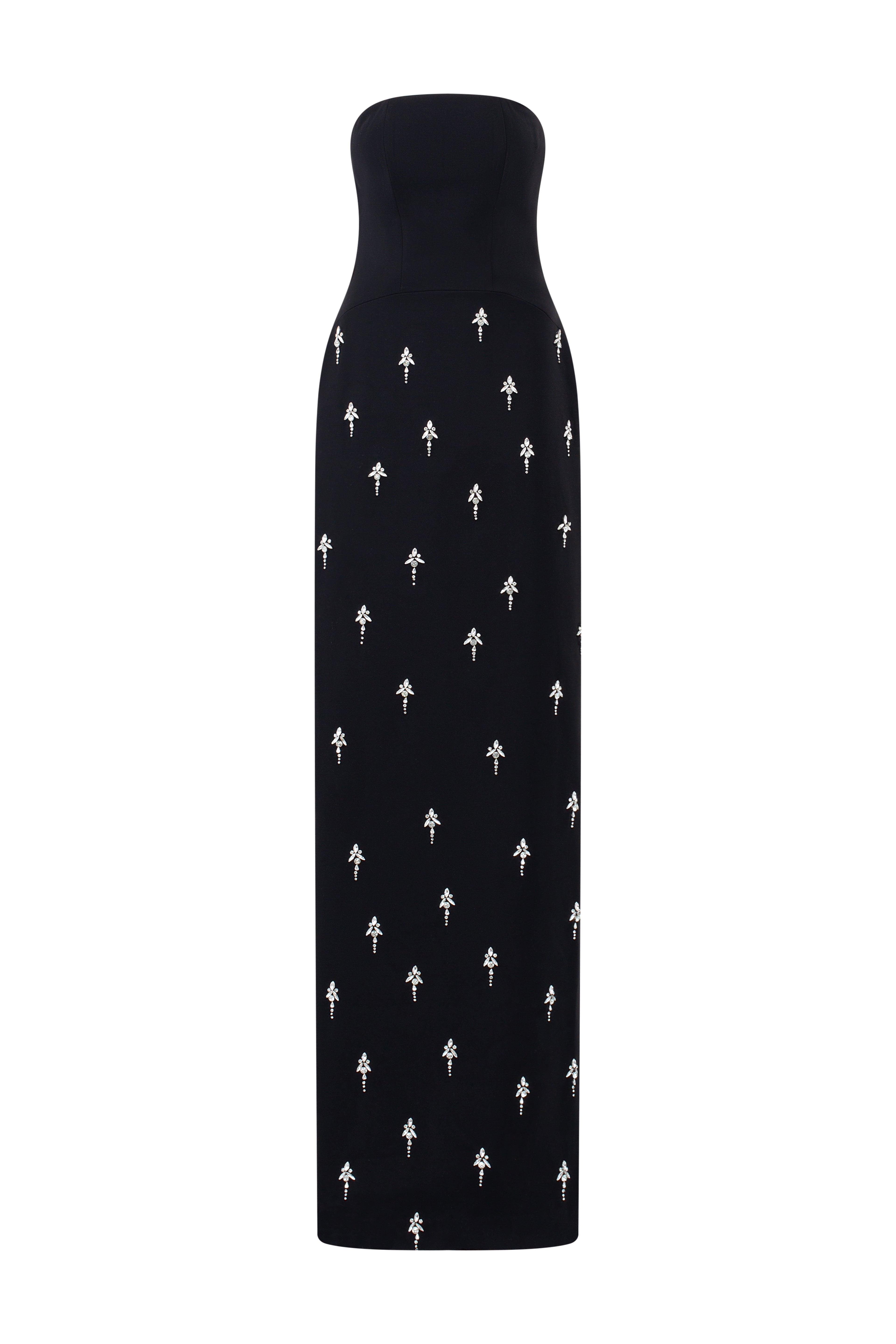 Andrea Crepe chest cup dress with cape