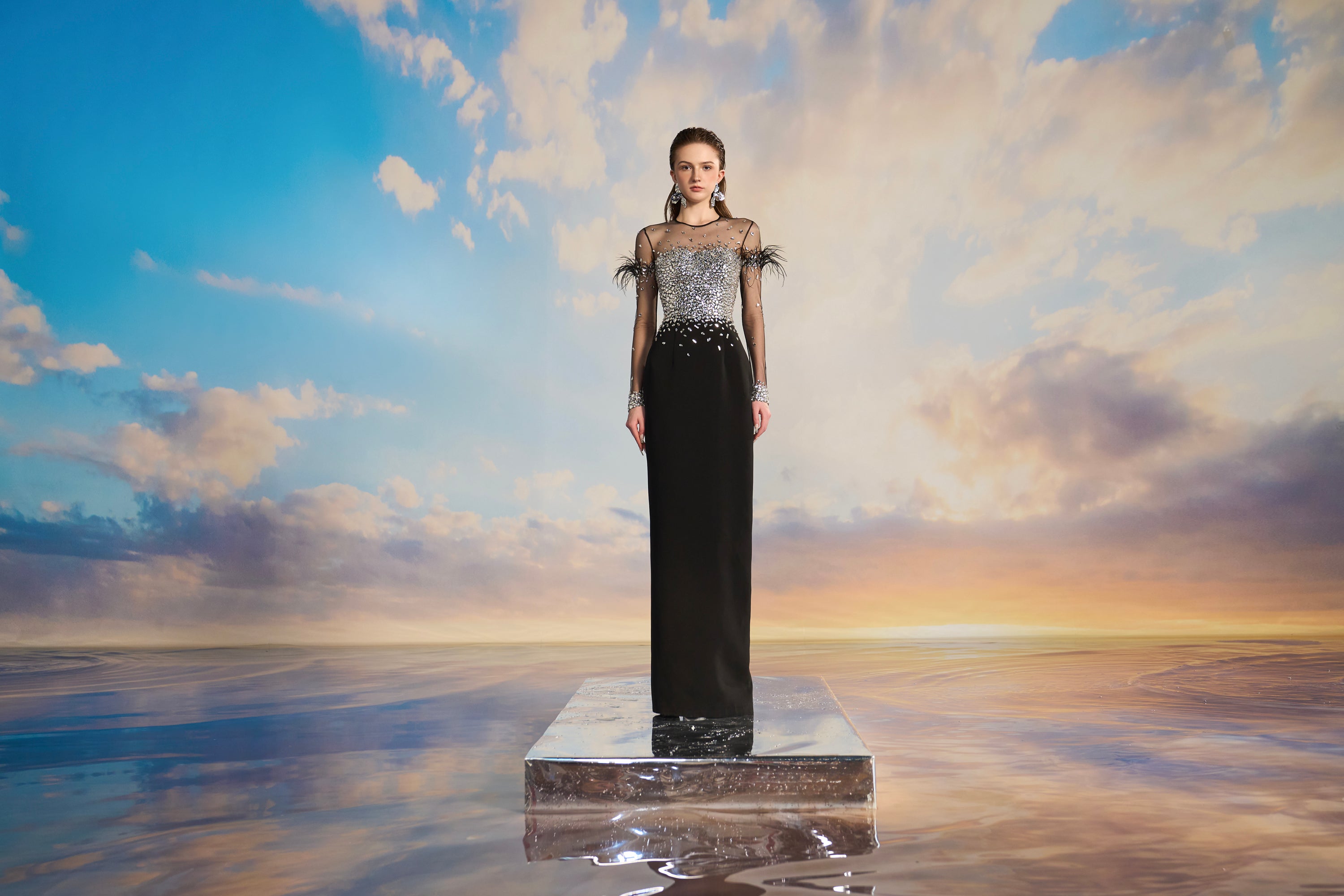 Drusilla Crepe bodycon dress