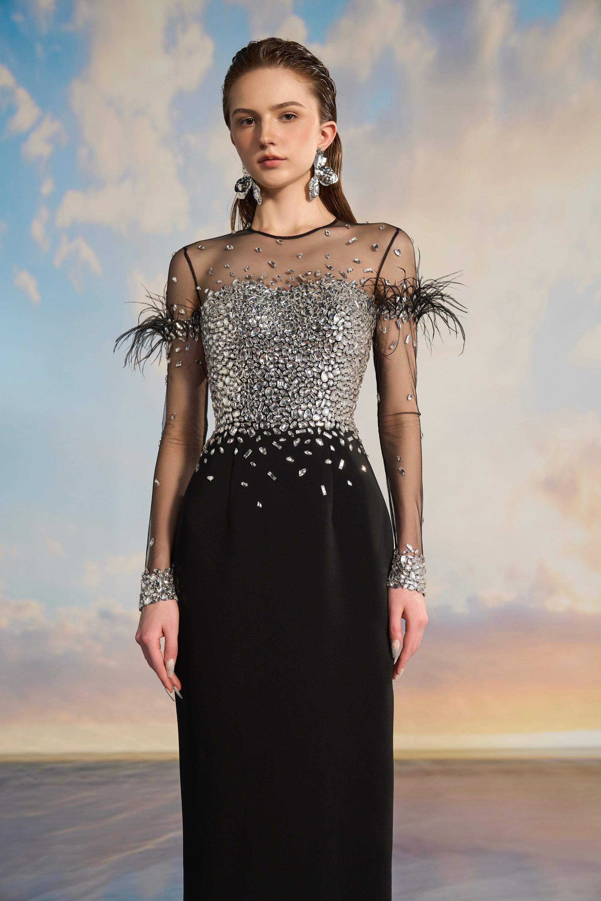 Drusilla Crepe bodycon dress