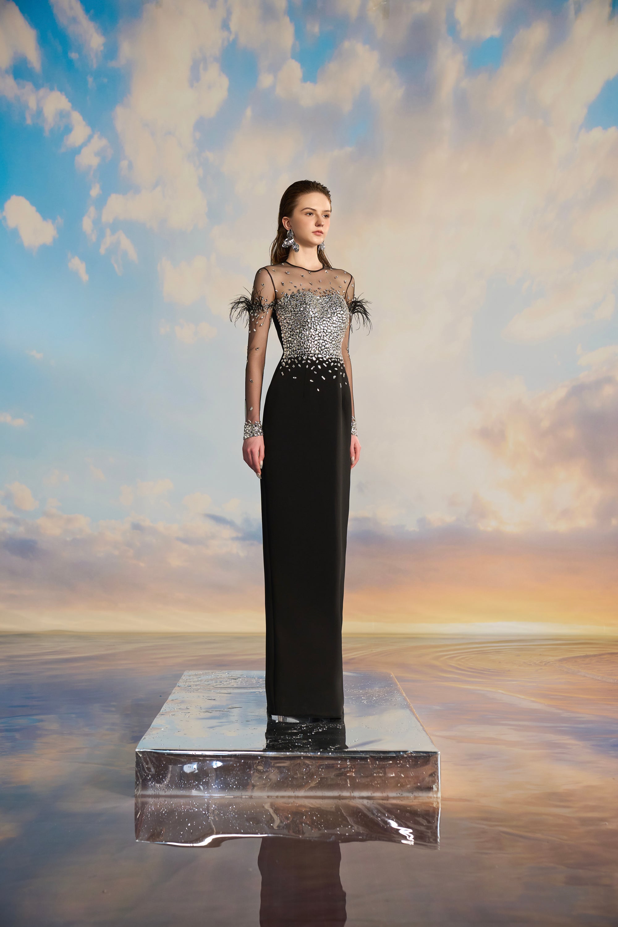 Drusilla Crepe bodycon dress