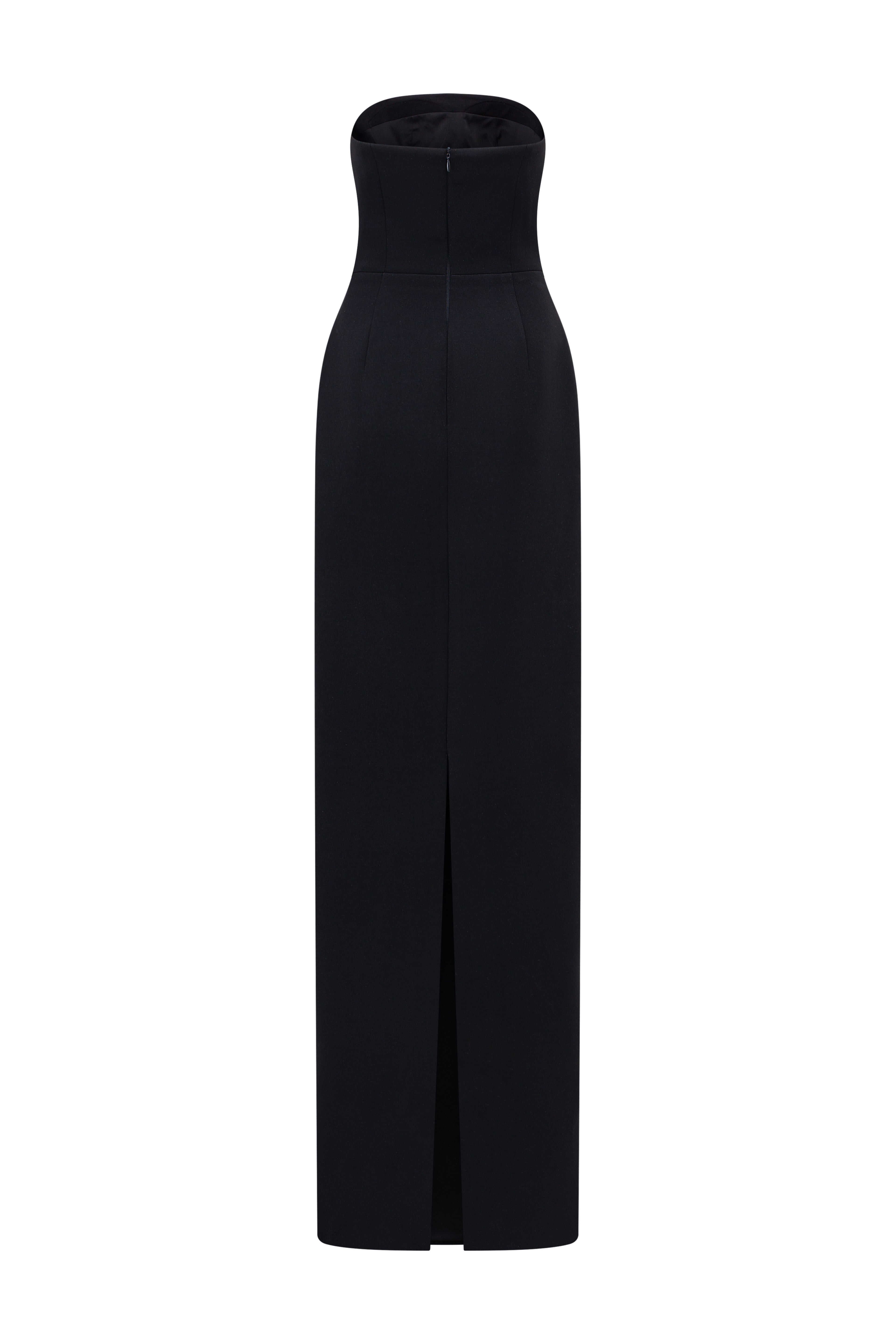 Calliope Crepe bodycon dress with cape