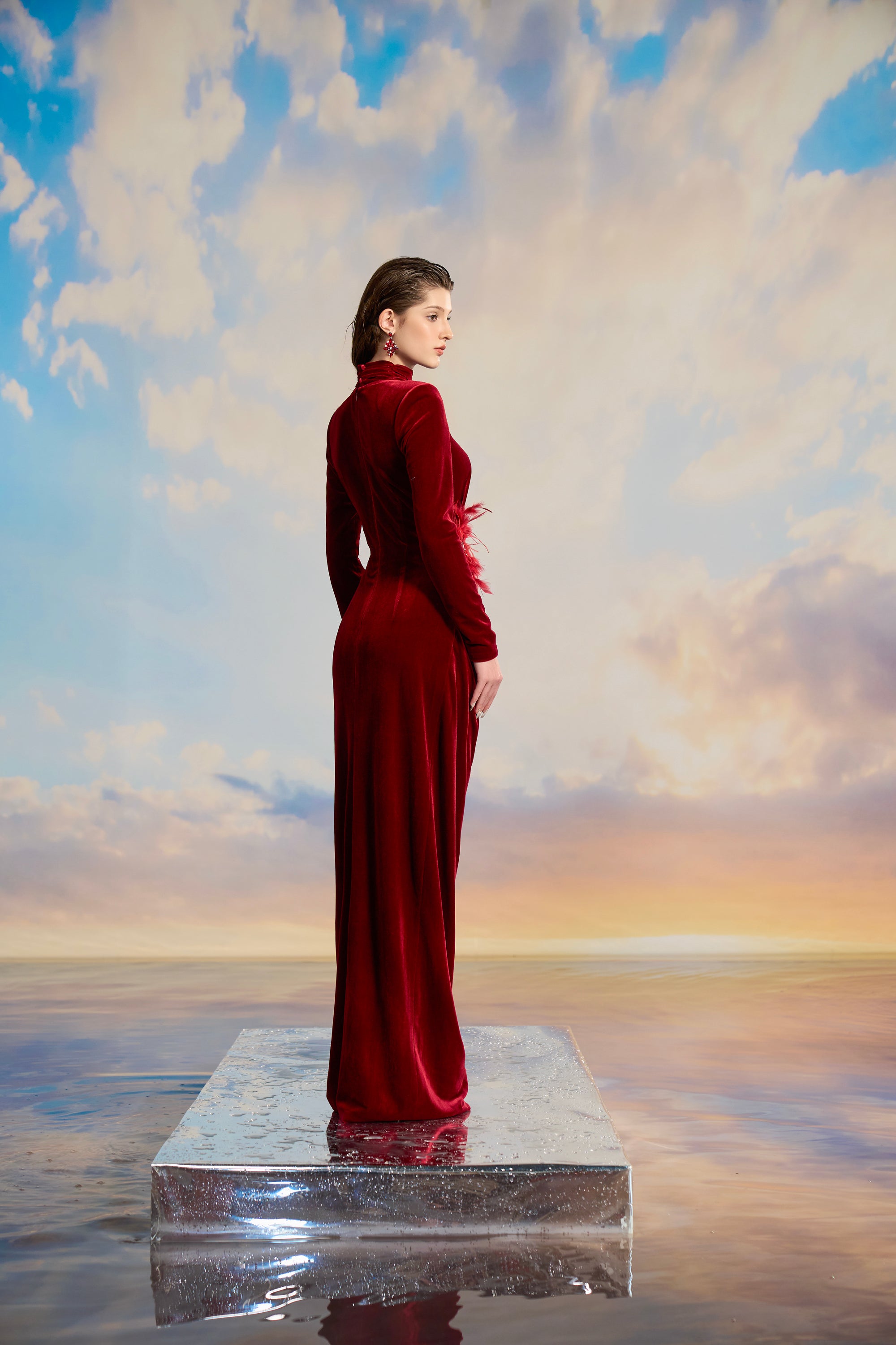 Lilybelle Velvet bodycon dress