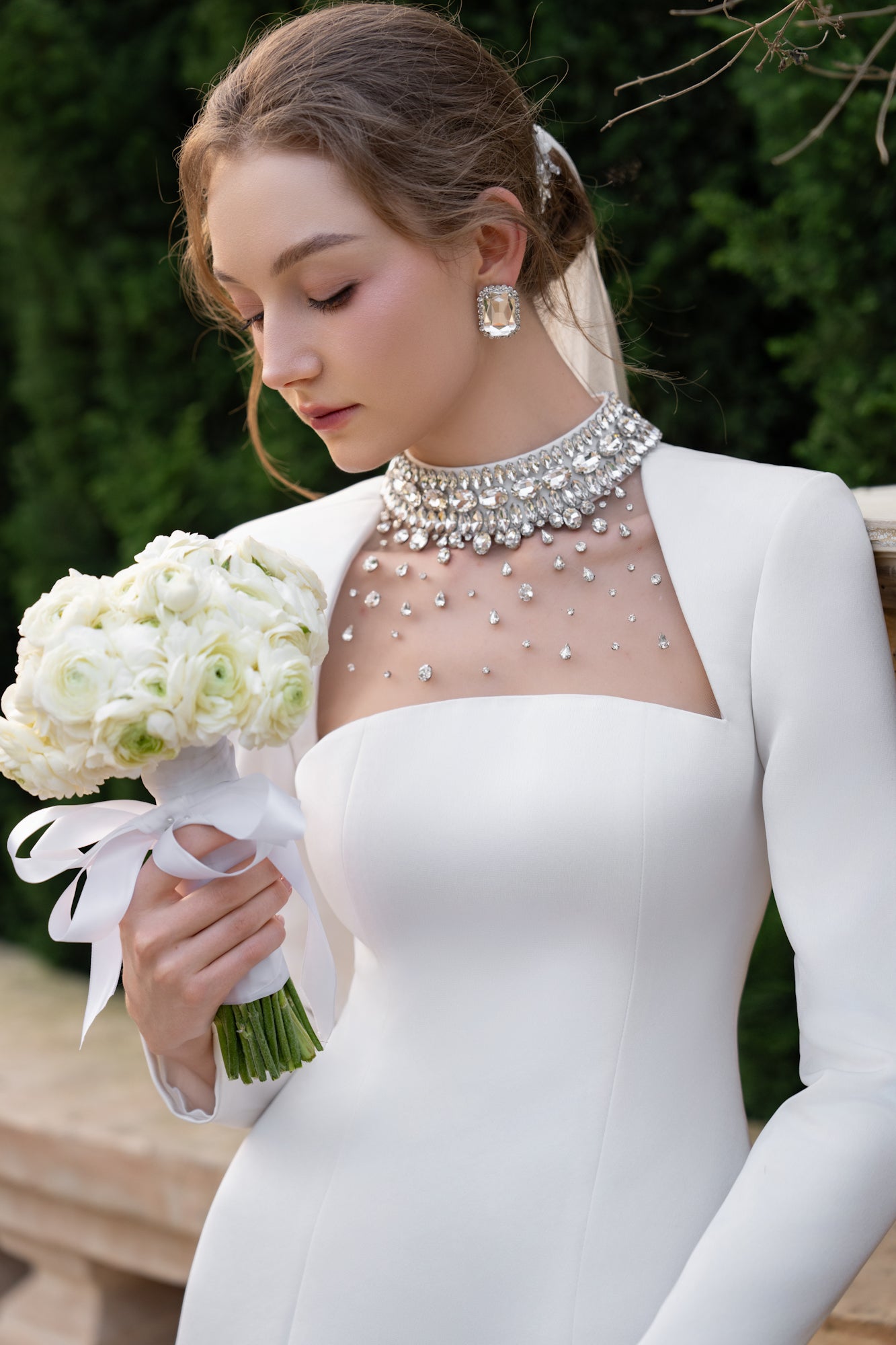 Diana taffeta cut out dress