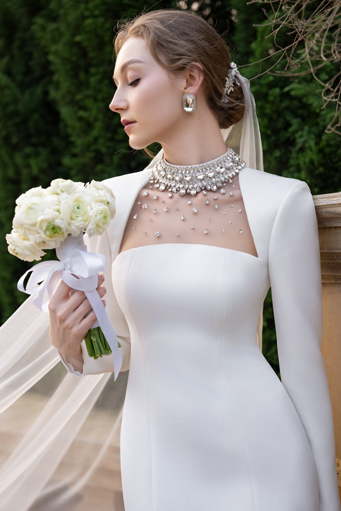 Diana taffeta cut out dress