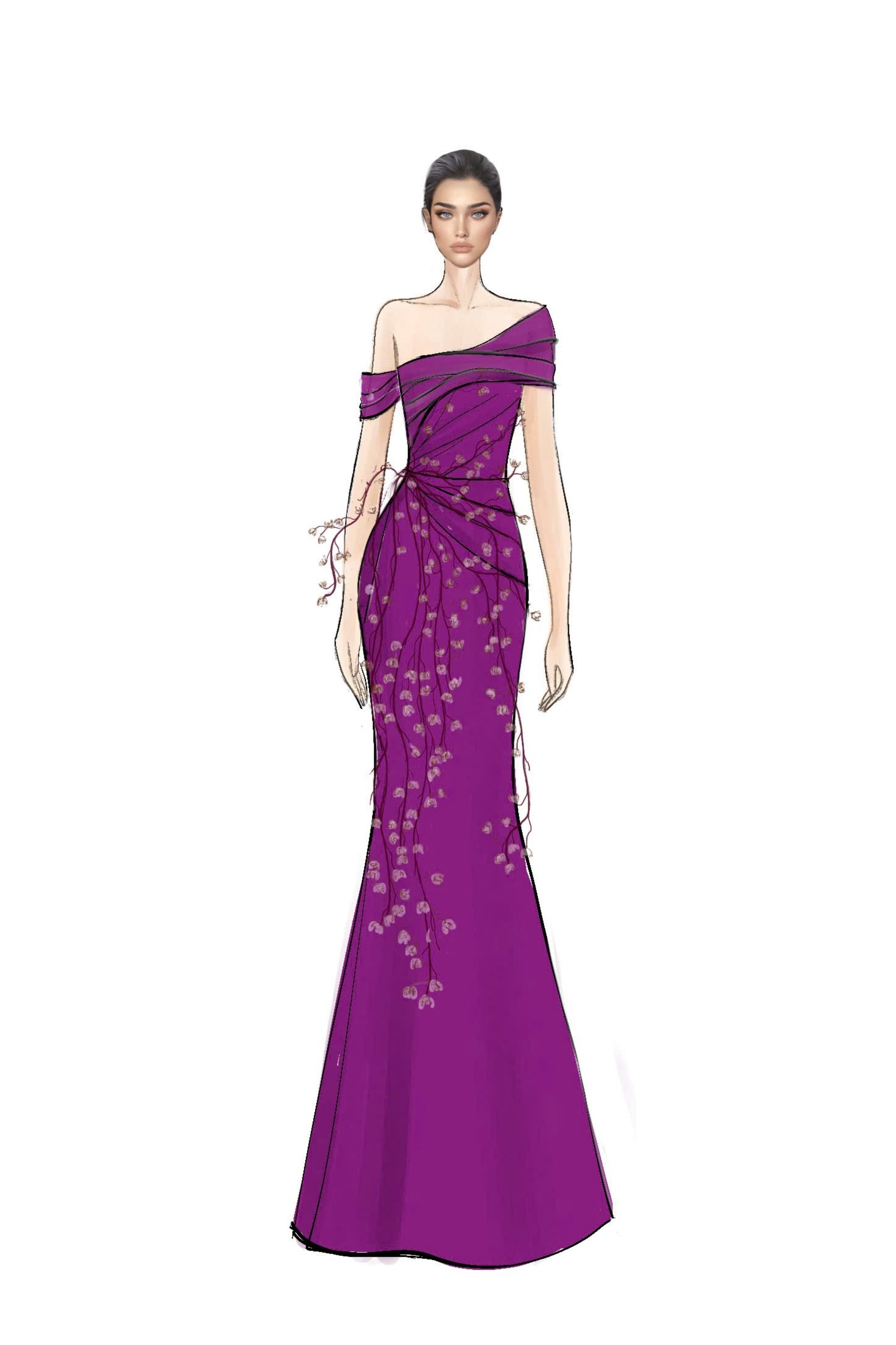 Antoinettee Taffeta Dress