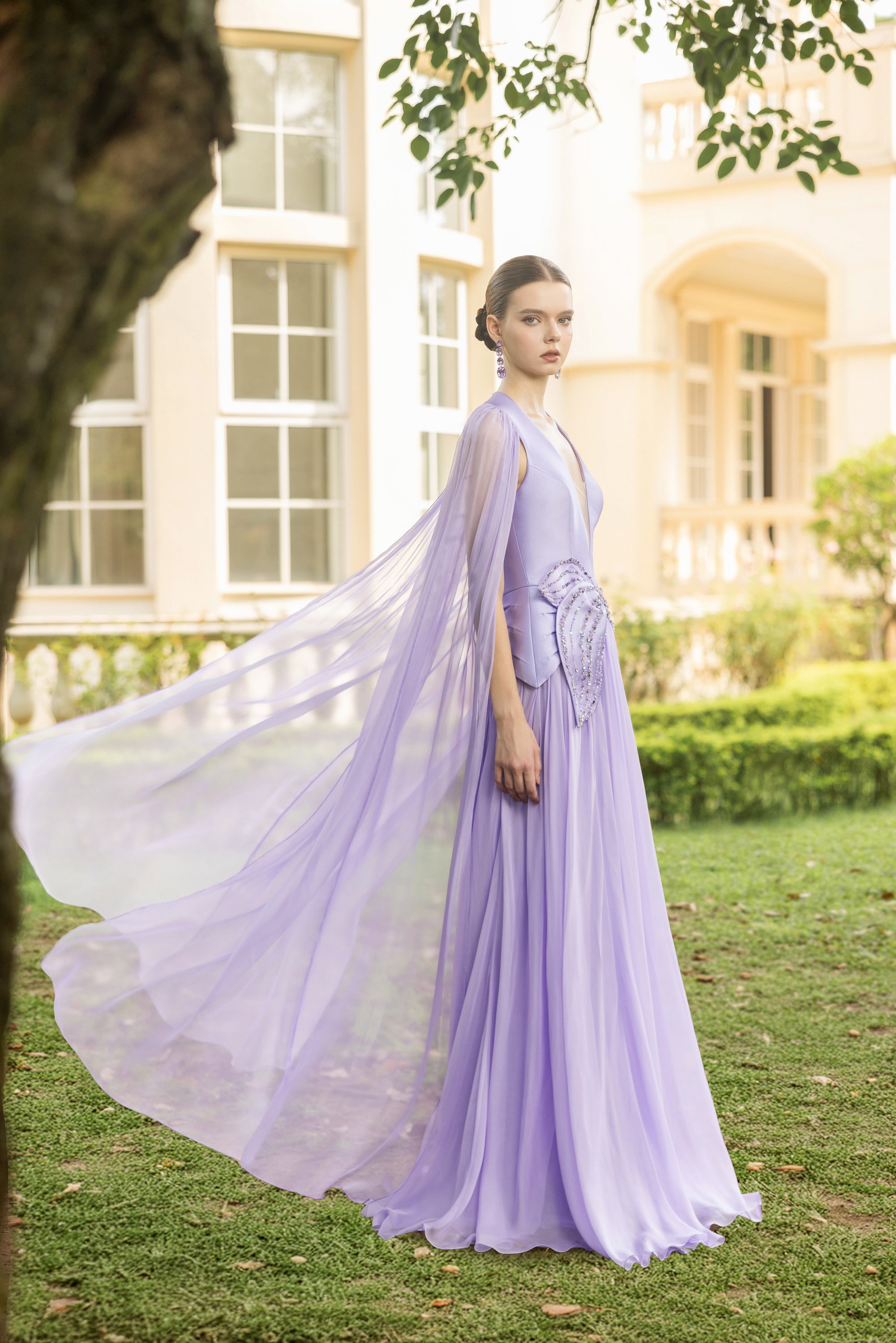 Violette Taffeta and Silk Dress