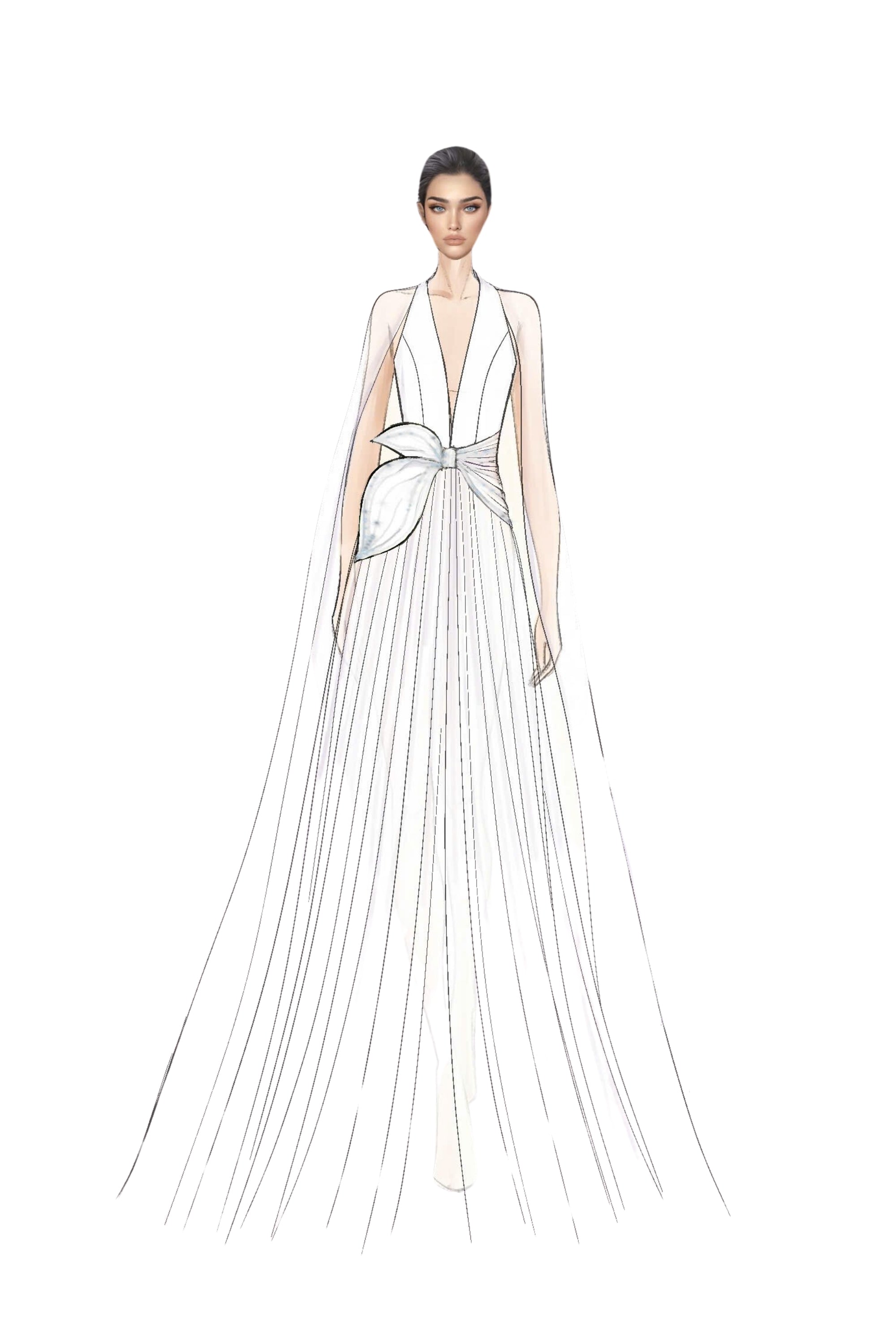 Violette Taffeta and Silk Dress