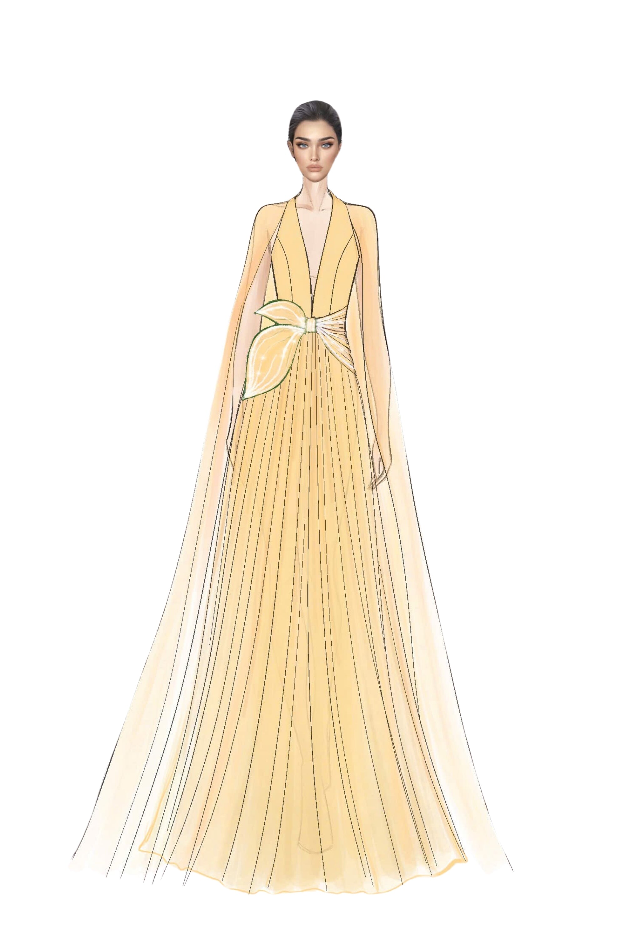 Violette Taffeta and Silk Dress