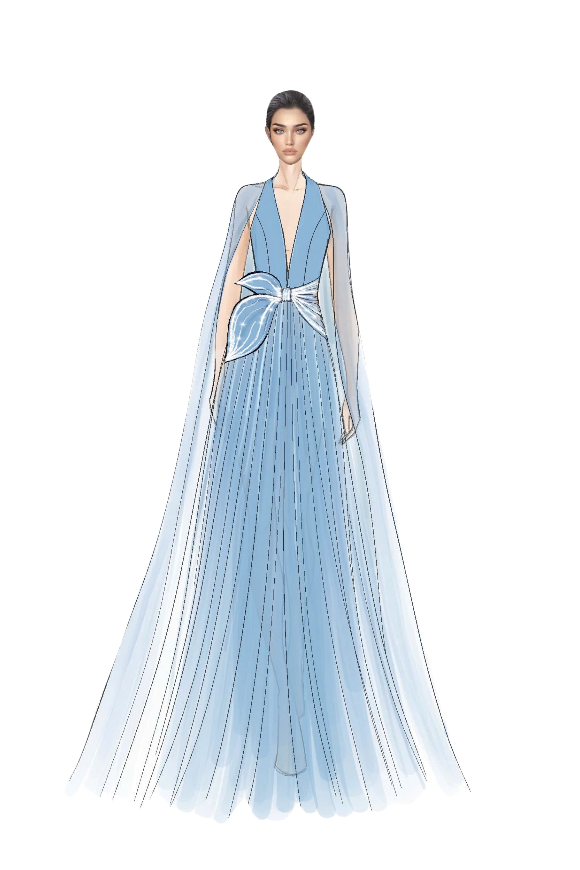 Violette Taffeta and Silk Dress