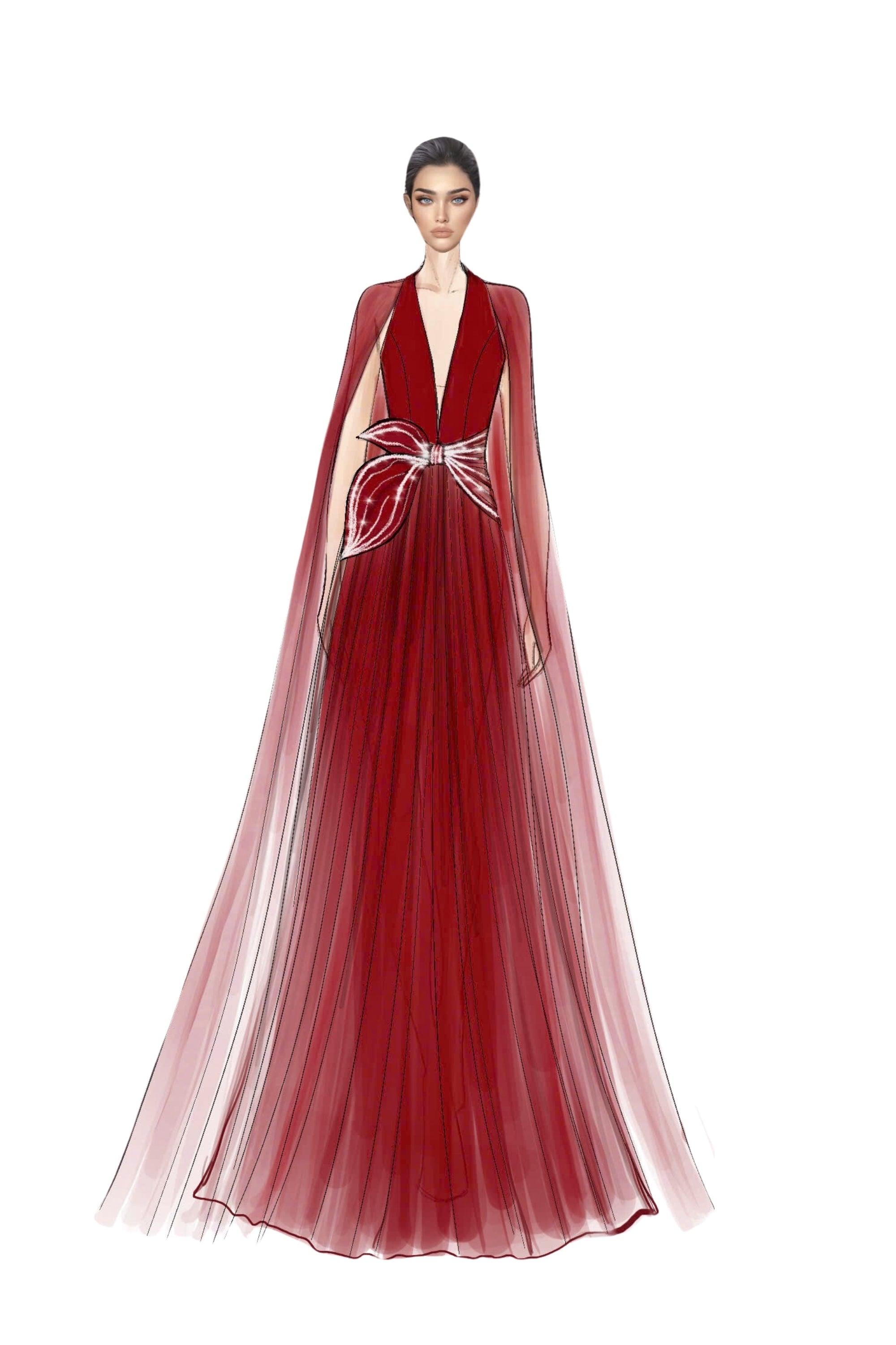 Violette Taffeta and Silk Dress