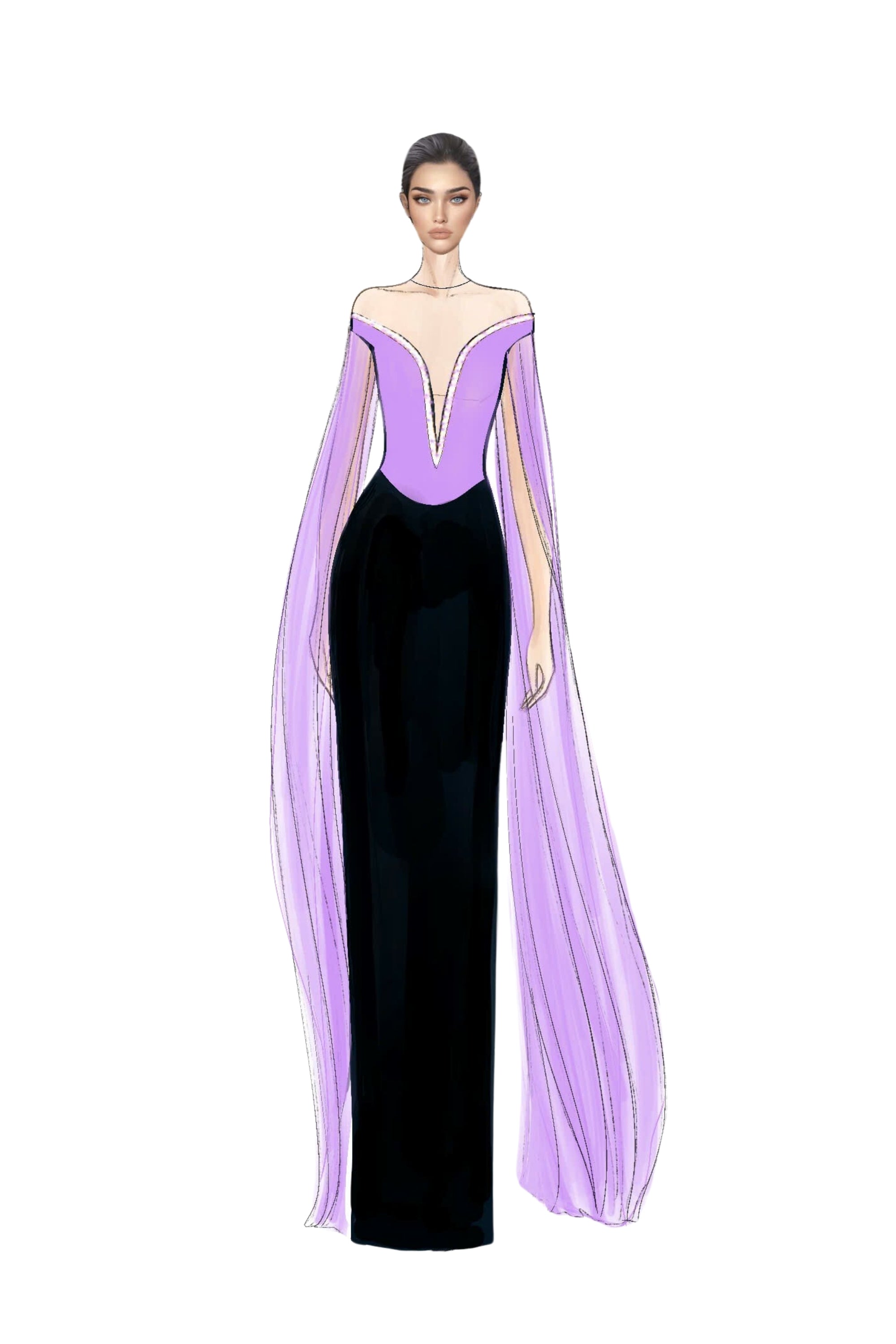 Gabrielle Crepe and Silk Dress