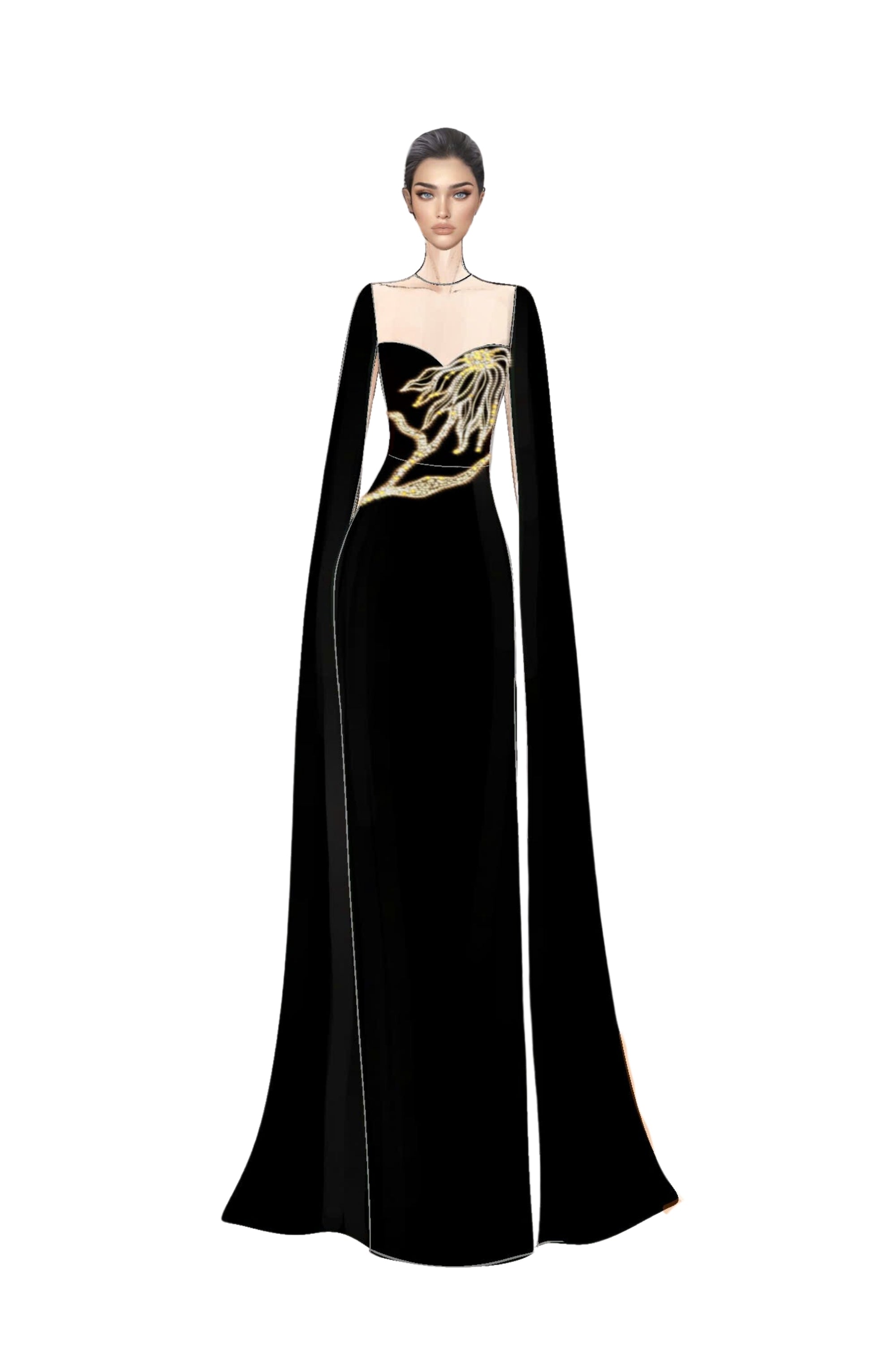 Geneviève Crepe Dress