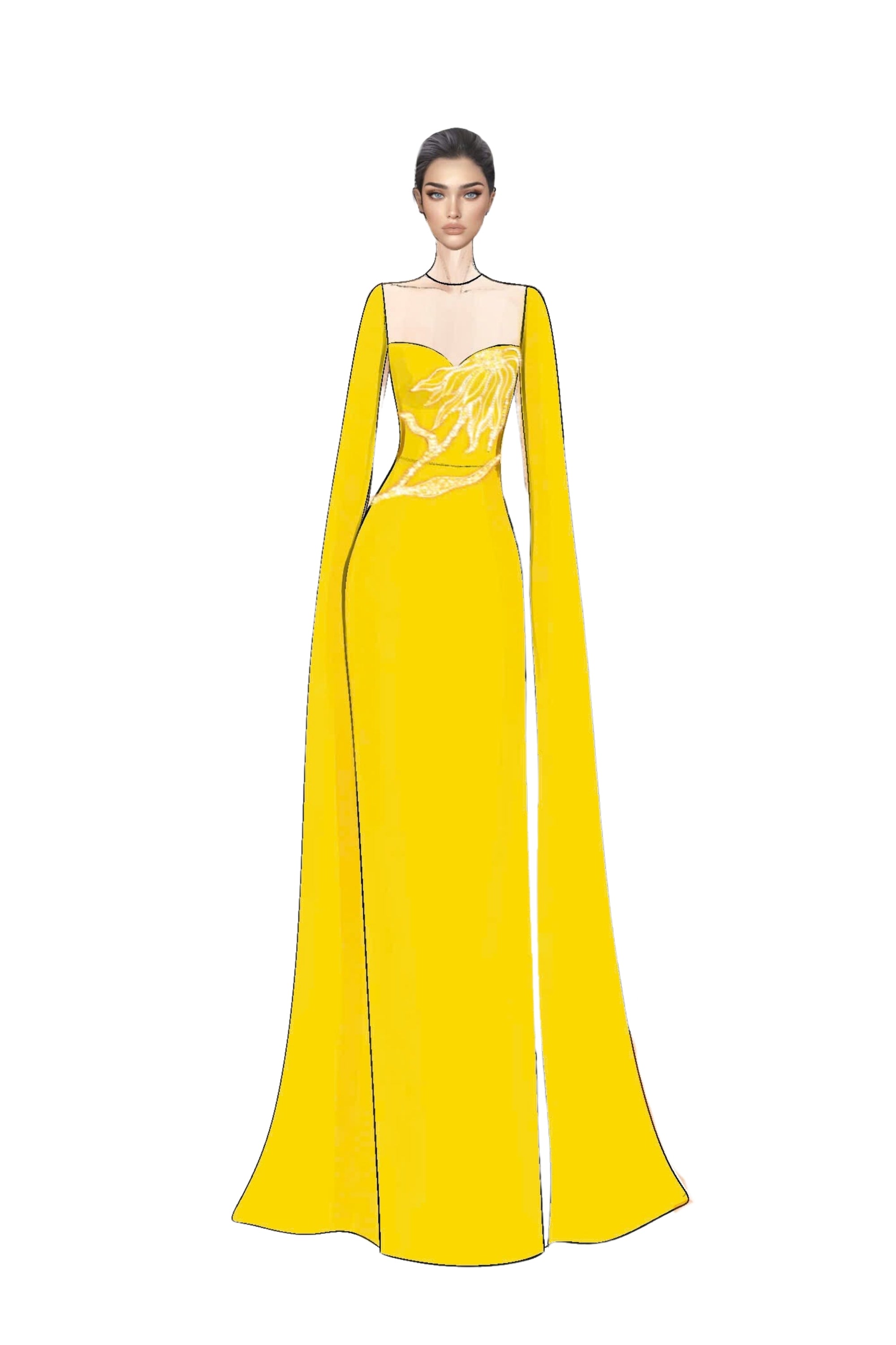 Geneviève Crepe Dress