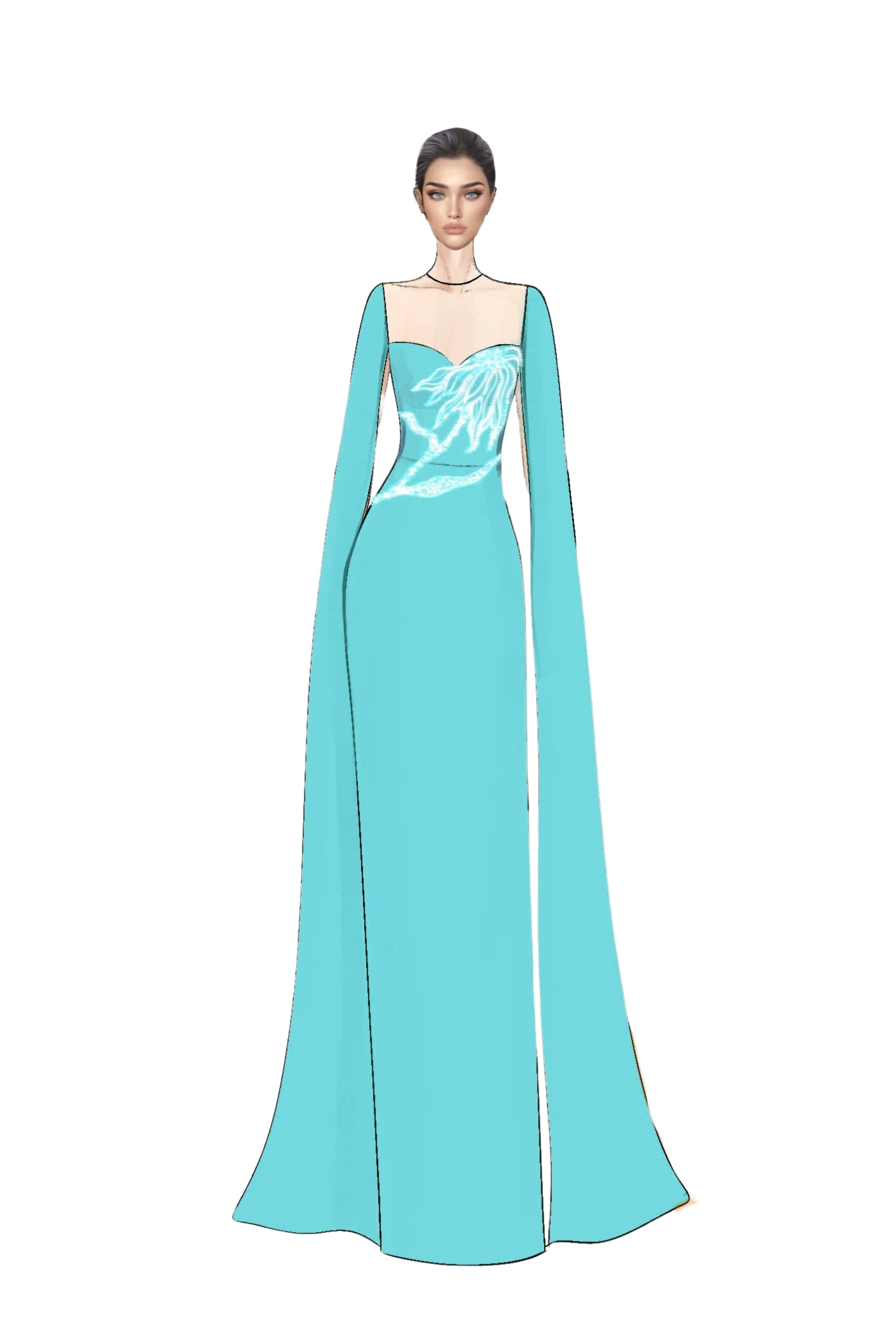 Geneviève Crepe Dress