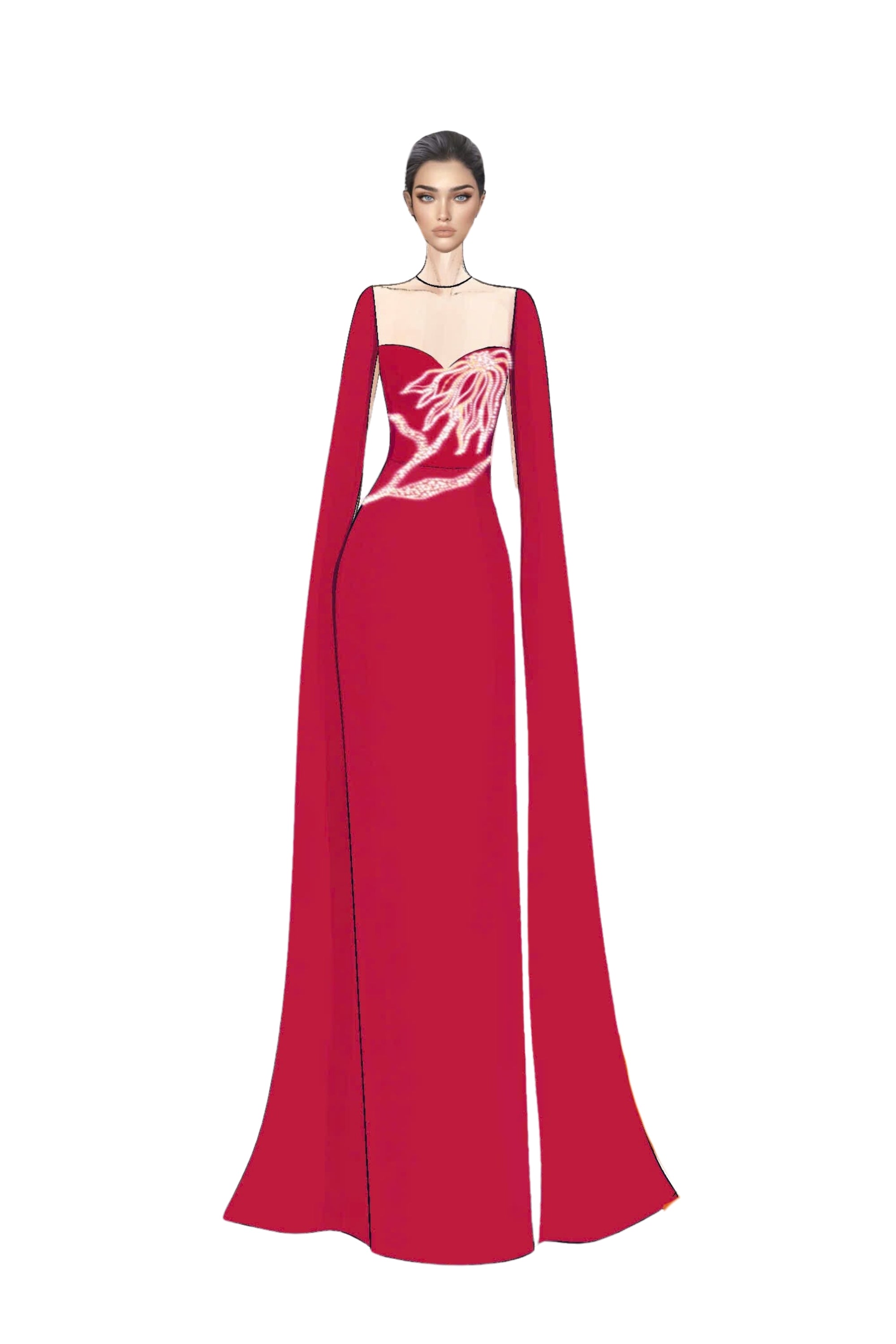 Geneviève Crepe Dress