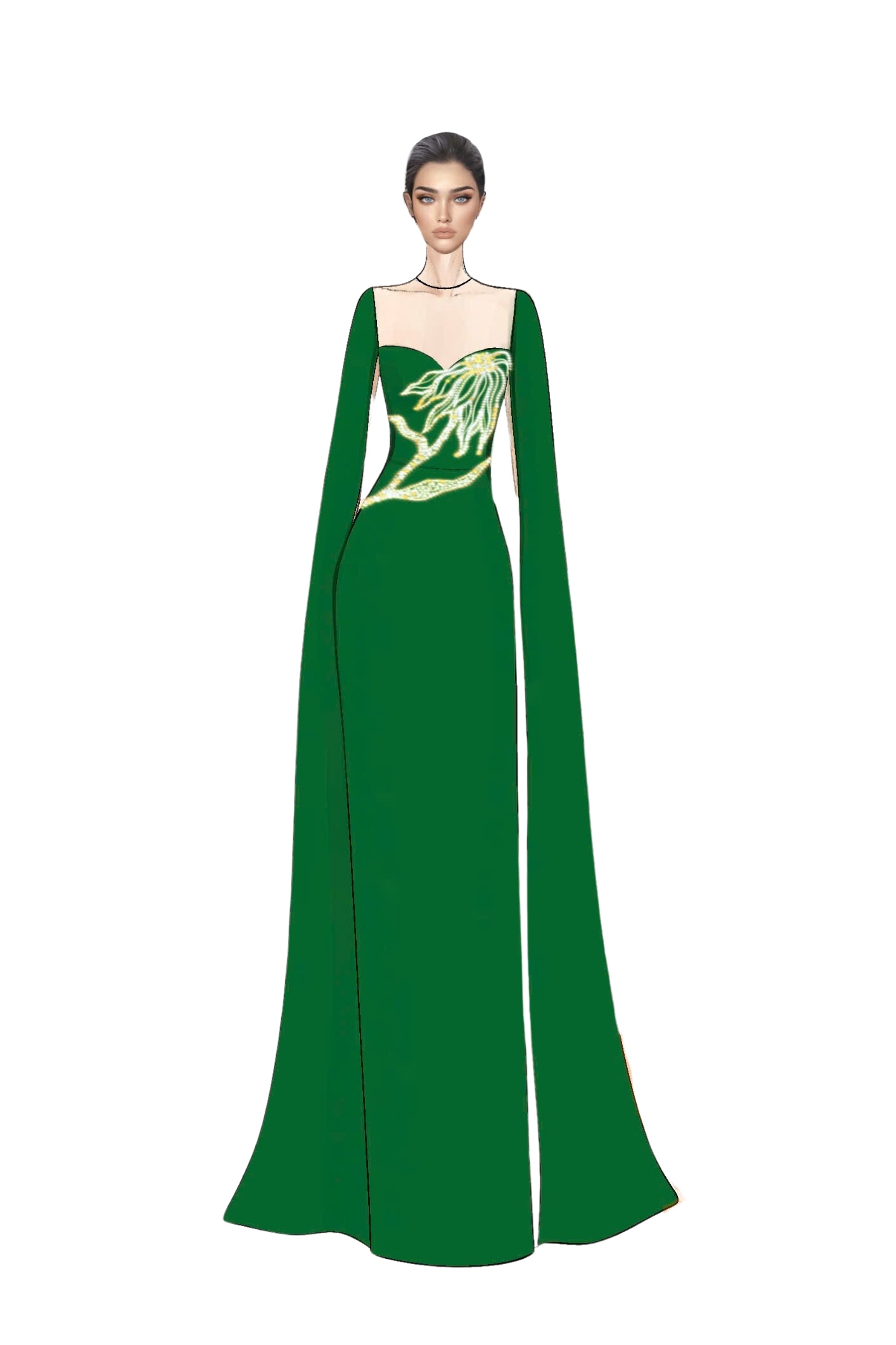 Geneviève Crepe Dress