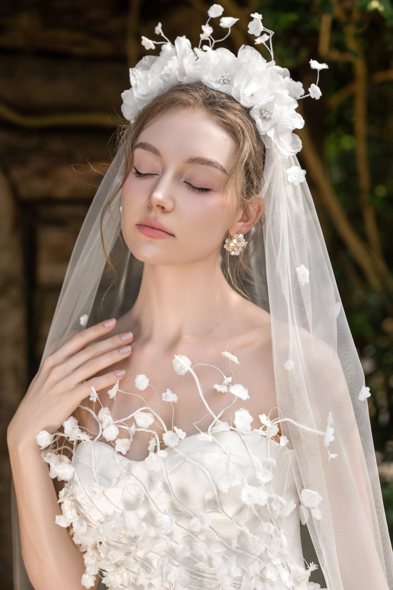 Connie Silk satin flowers dress