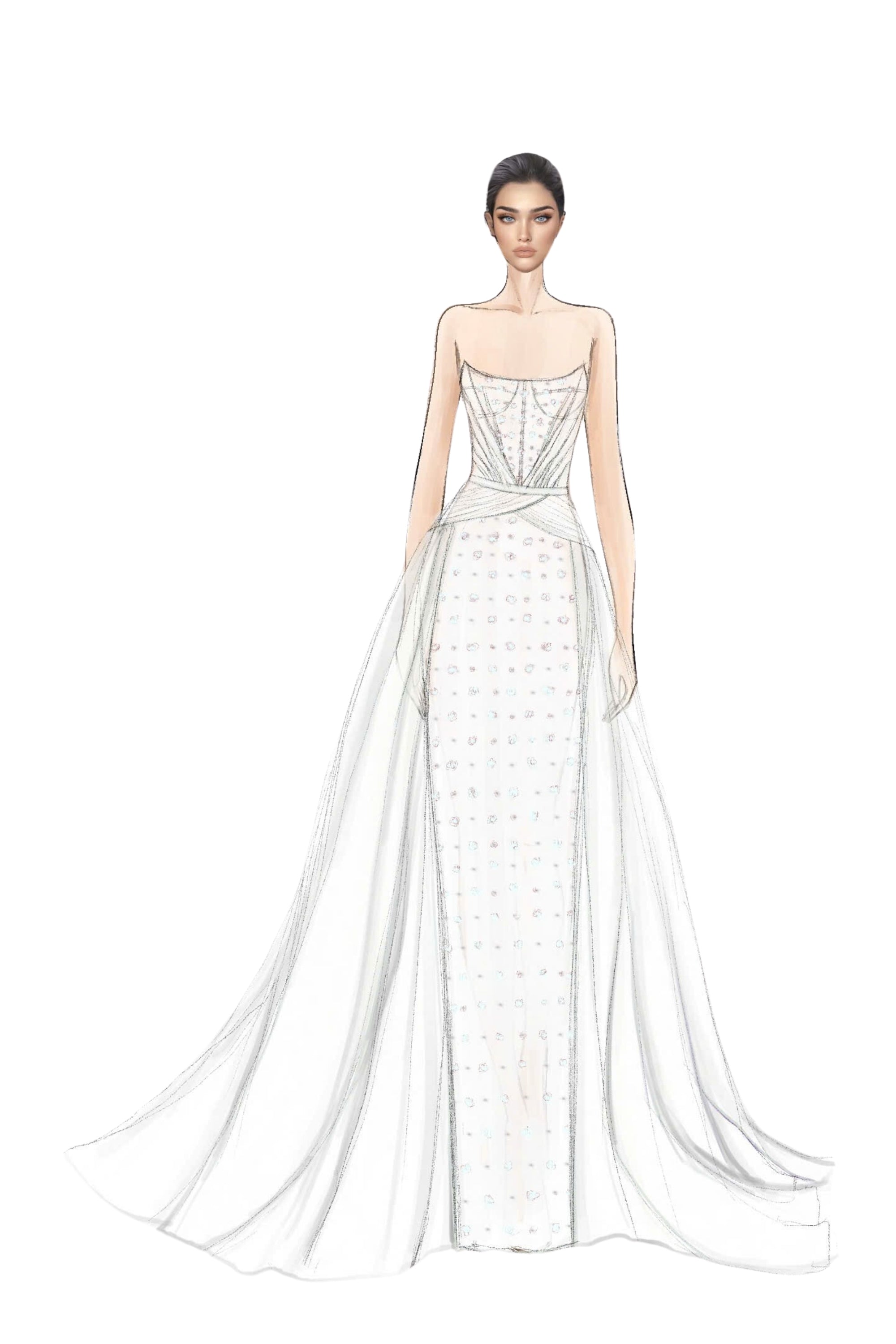 Valérie Silk and Tulle Dress