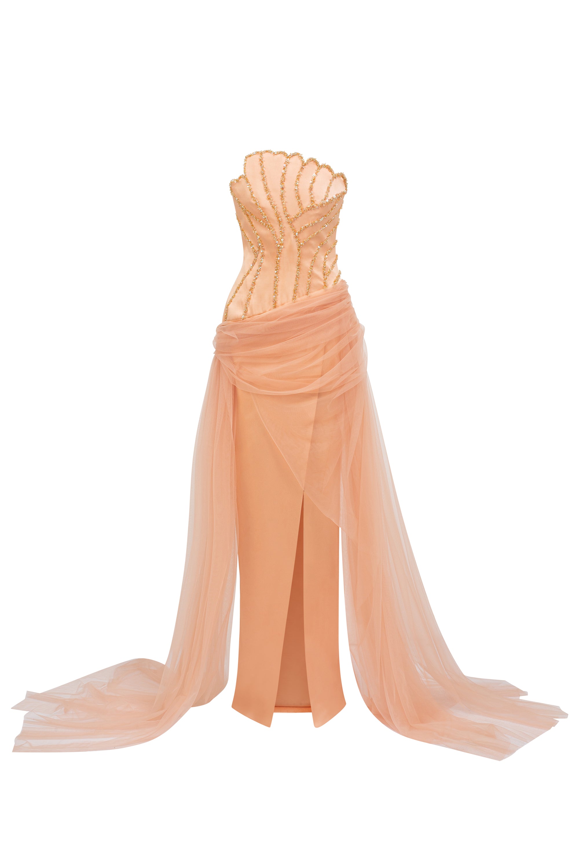 Capucine Silk Taffeta and Tulle Dress