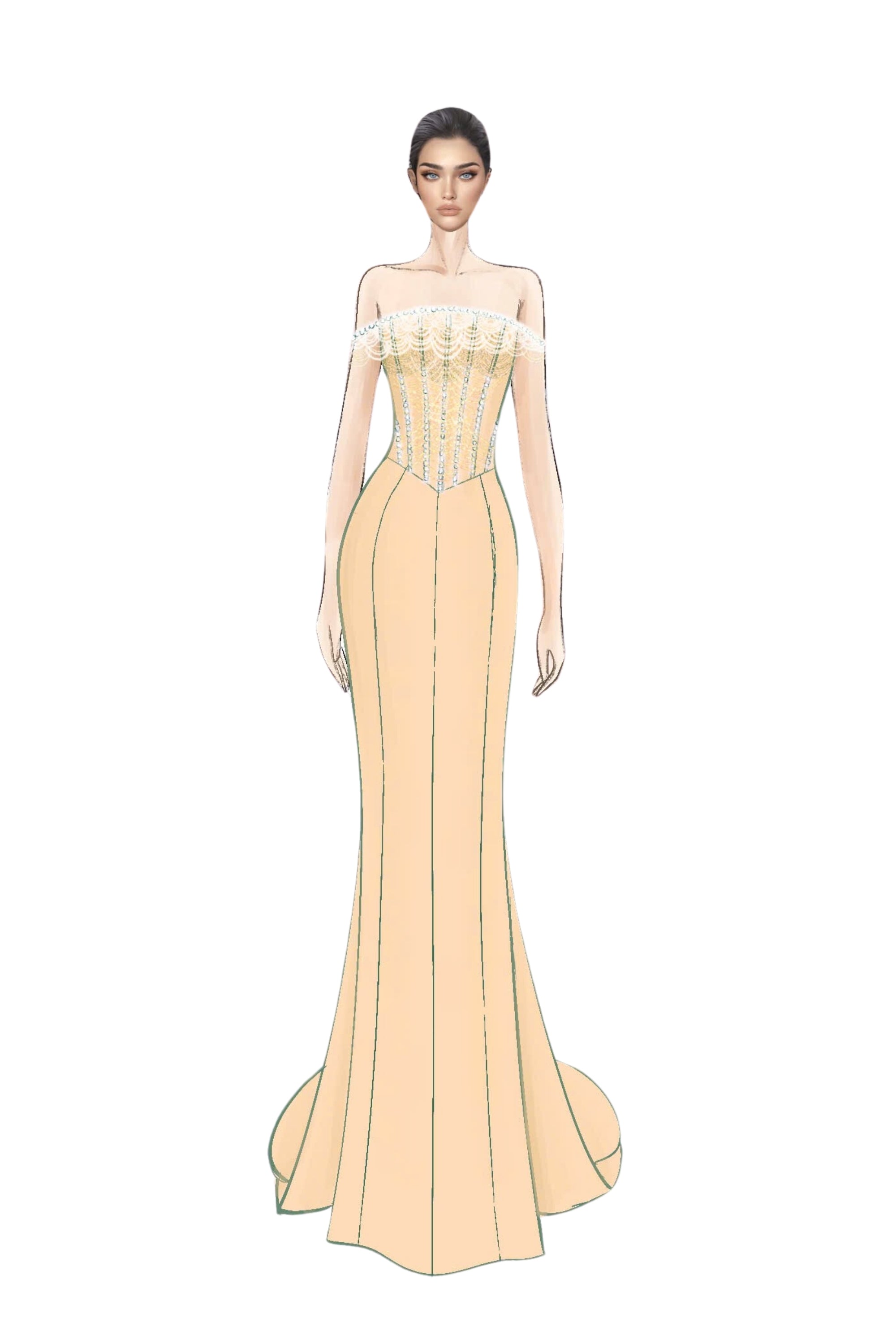 Delphine Crepe Dress