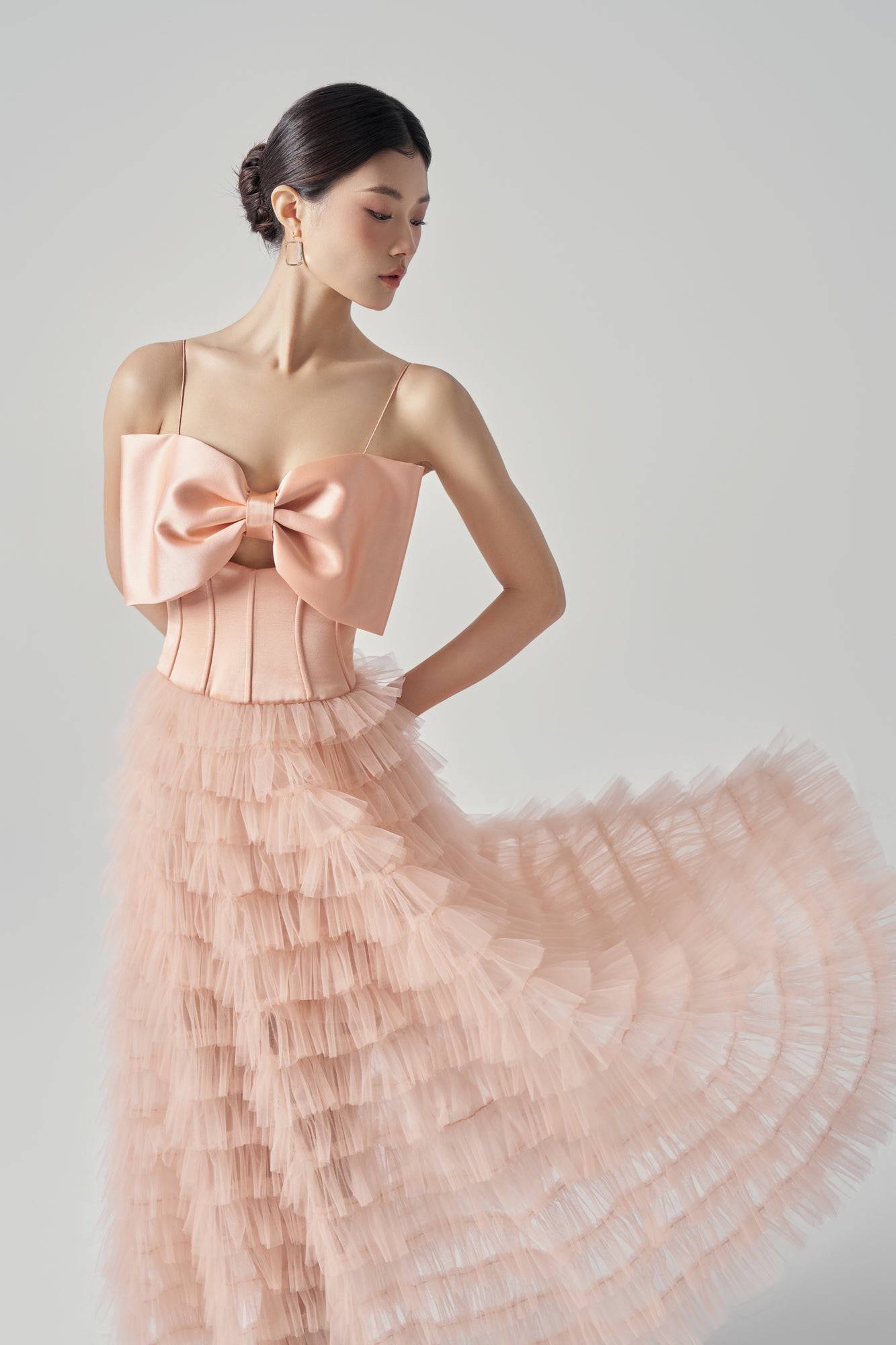 Clara Taffeta and Tulle Dress