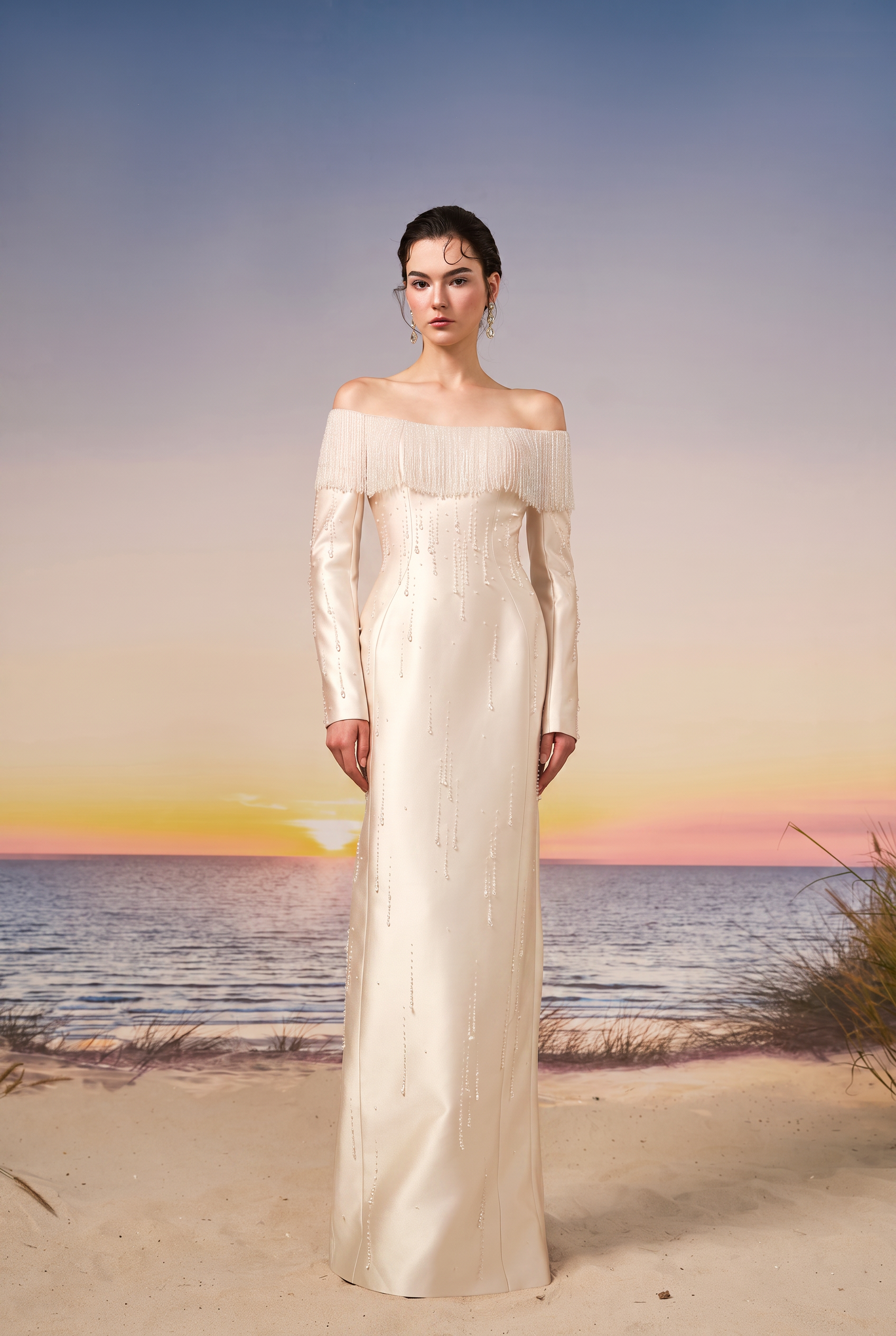 Talia royal taffeta dress