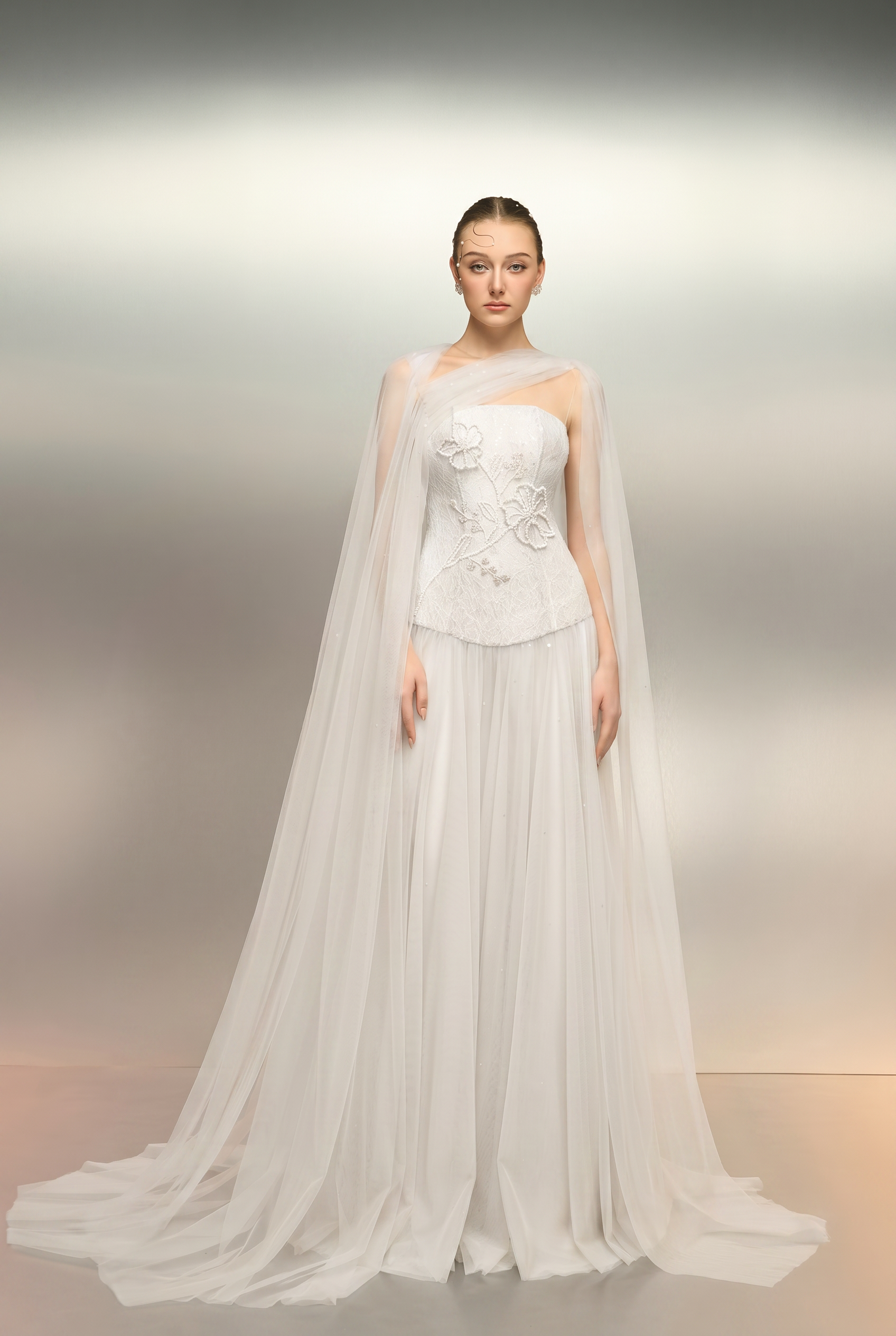 Aqahwan tulle and lace dress