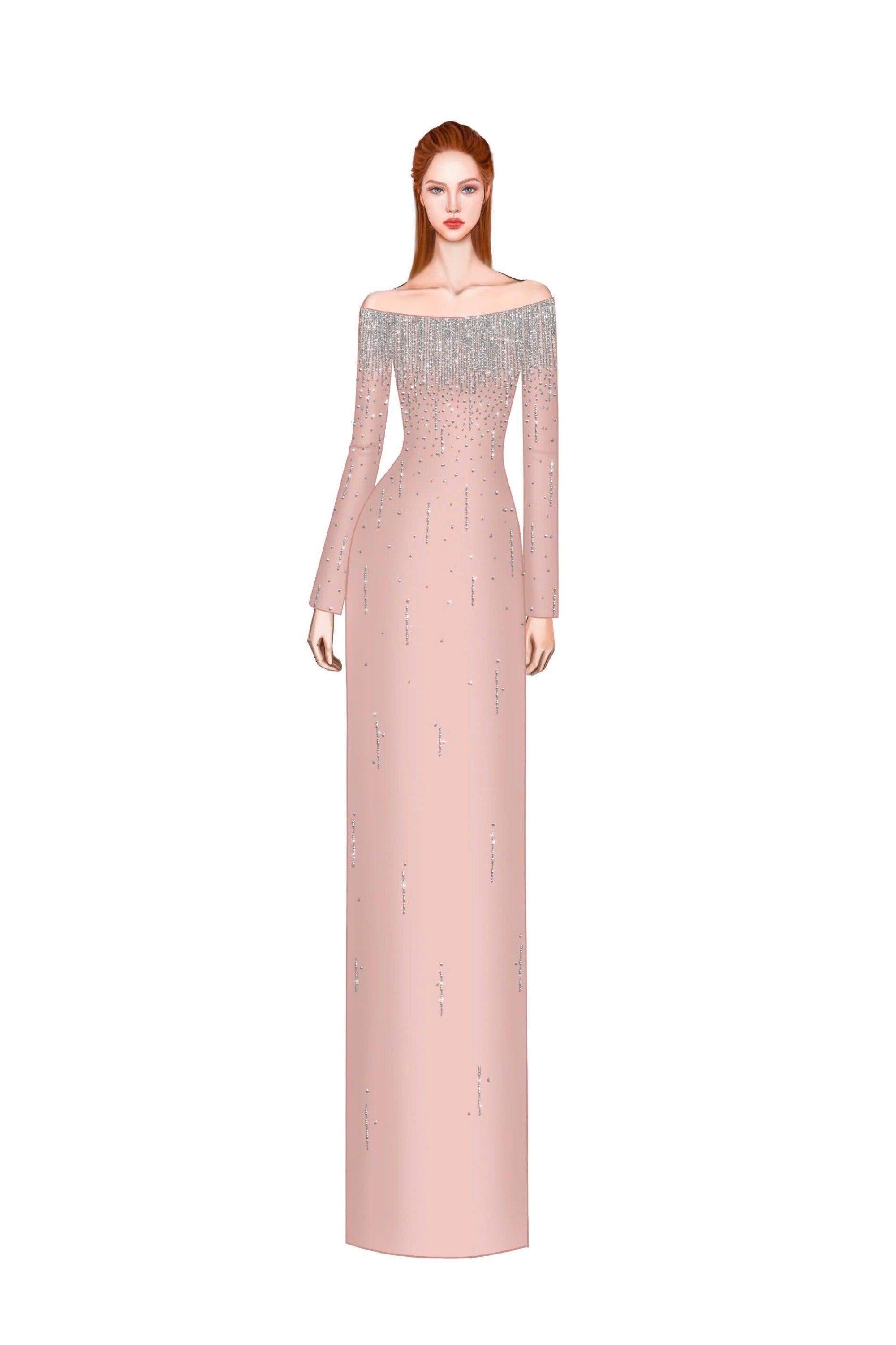 Talia royal taffeta dress